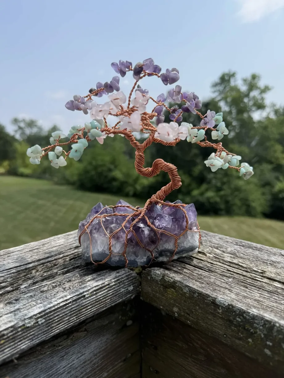 Spirit Trees - Amethyst - 3Color - (Amethyst, Rose Quartz, Amazonite)