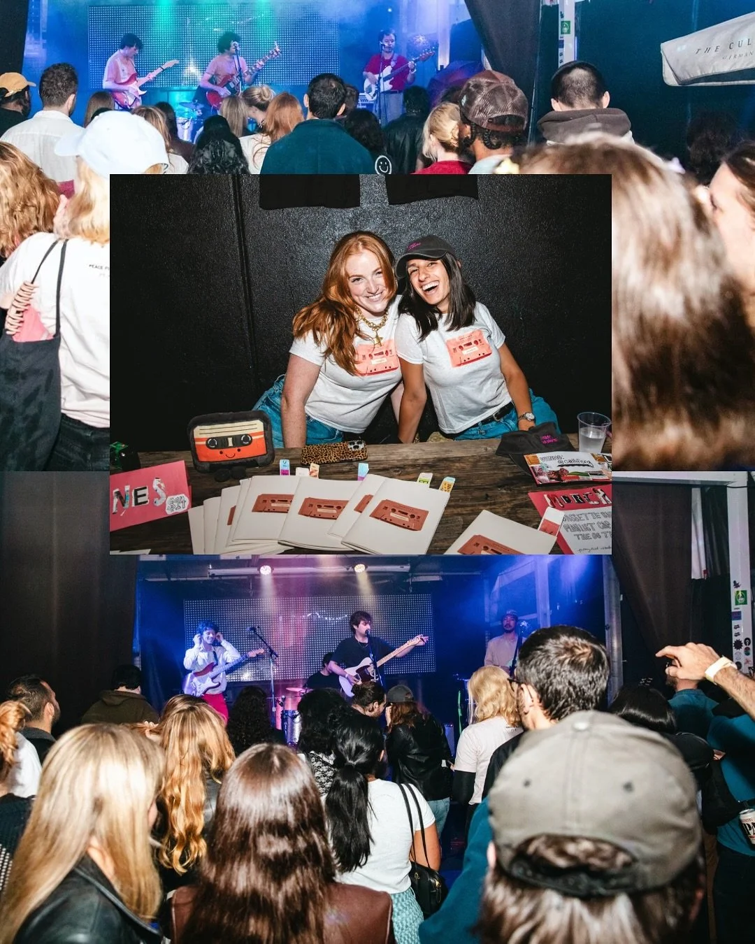 from a big, warm night for live music &amp; print media ❤️&zwj;🔥📼 thanks for coming out- ur all adorable

📸thank you @maddiebarbar.t for capturing it with such a loving lense 

also MASSIVE THANK YOUS
🦉 to the magical @ourwickedlady for having us