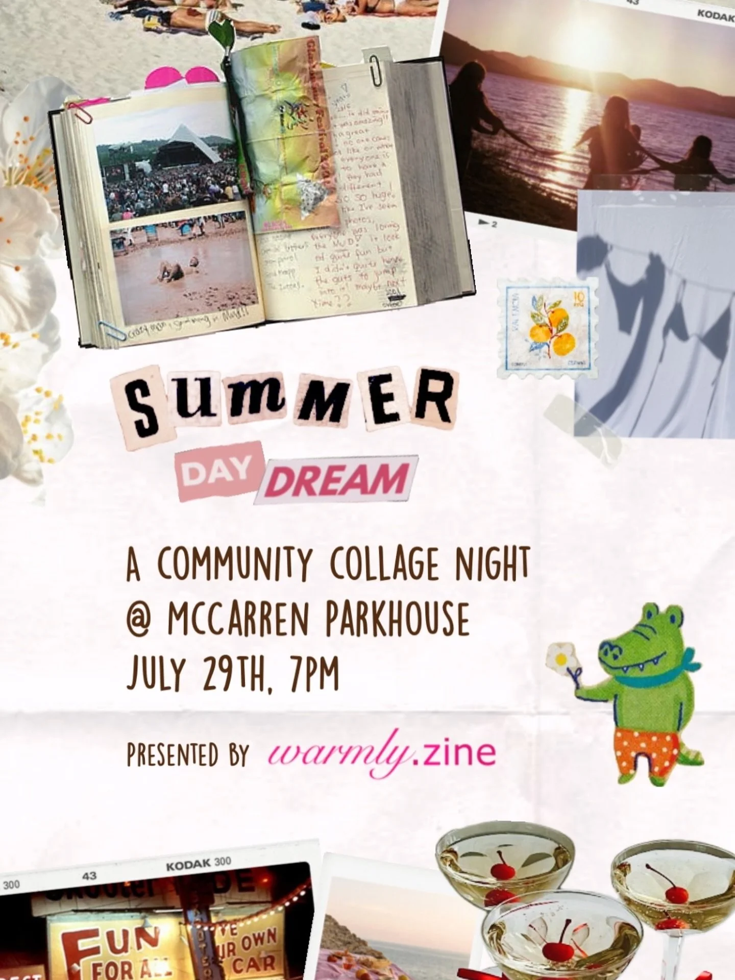 🍓JULY 29 🍓MCCARREN PARKHOUSE 🍓PICTURE FRAM VISION BOARDING

Summer is the season of bucketlists, long warm nights, and embodying dreams🌞 Tuesday, July 29th, we&rsquo;re crafting in honor of all those things! 

🌀 For a fun take on the vision boar