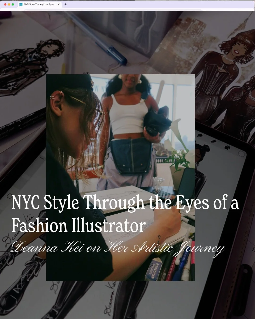 &ldquo;One great thing about New York is that you&rsquo;re constantly inspired&hellip; And I almost feel like&ndash; not that we &lsquo;owe it&rsquo; to eachother&ndash; but if you can just put a little more art out there in the world&hellip; I think