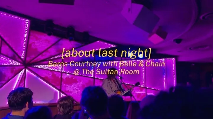 @barnscourtney &lsquo;s show at @thesultanroom last night with support from @belleandchain absolutely packed the bushwick room with fans who seemed like friends to one another thanks not only to the music they love but the live experience of it. 
her