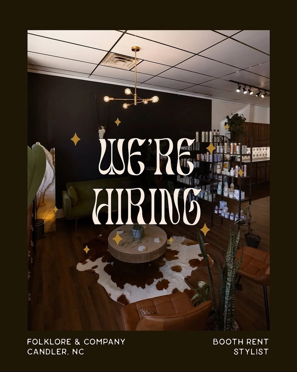 Hey friends ✨

As we approach our 2nd birthday in August, we are excited to announce that we are once again expanding our team! 

✨ We&rsquo;re looking for motivated stylists who feel well-established in their careers and are ready to participate in 