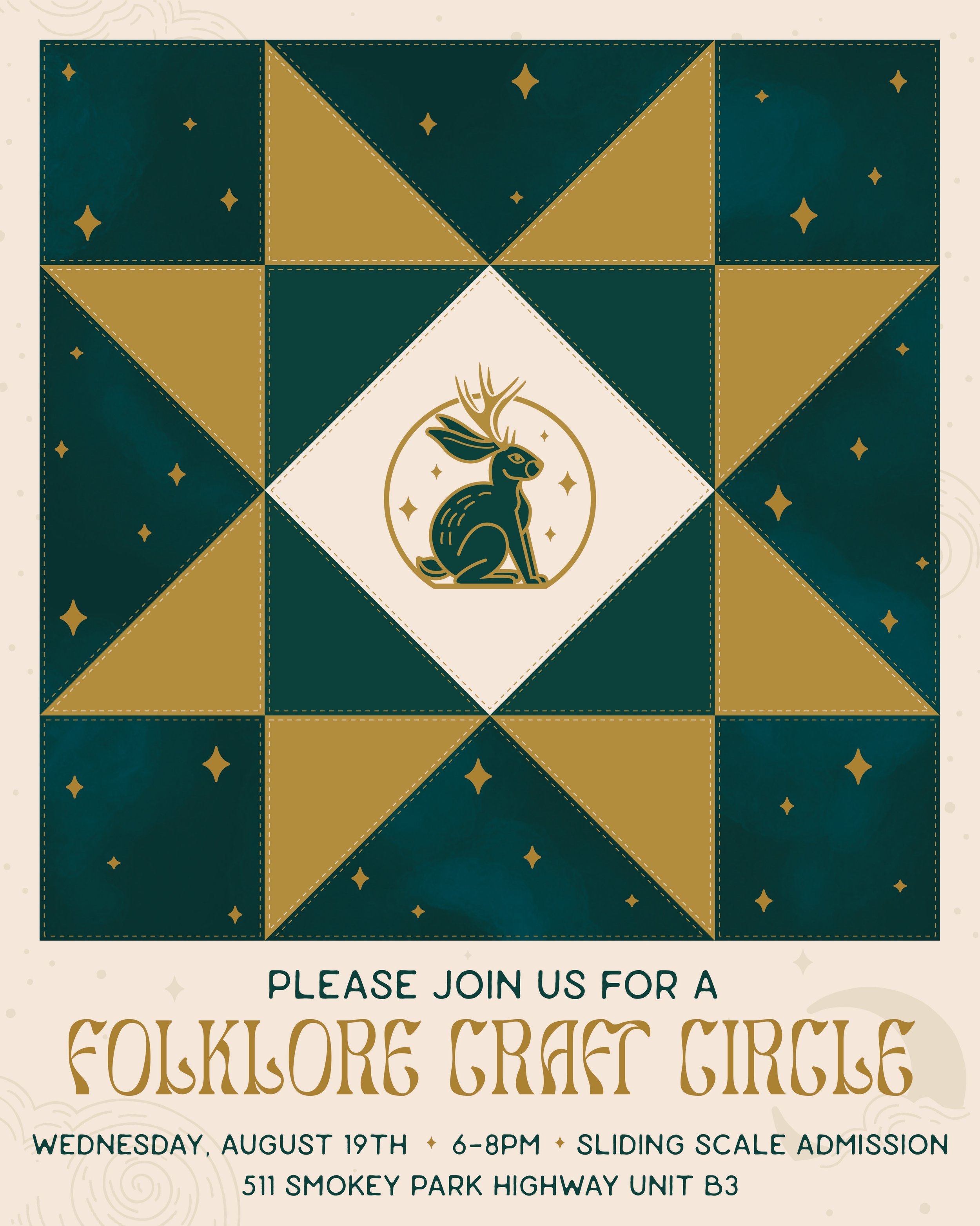 📣 Calling all the baddies with grandma hobbies! We are excited to announce our first craft circle, August 19th from 6pm-8pm! Drawing, painting, beading, needlepoint, knitting, spinning, leatherwork, quilting- and every craft in between is invited 🧡