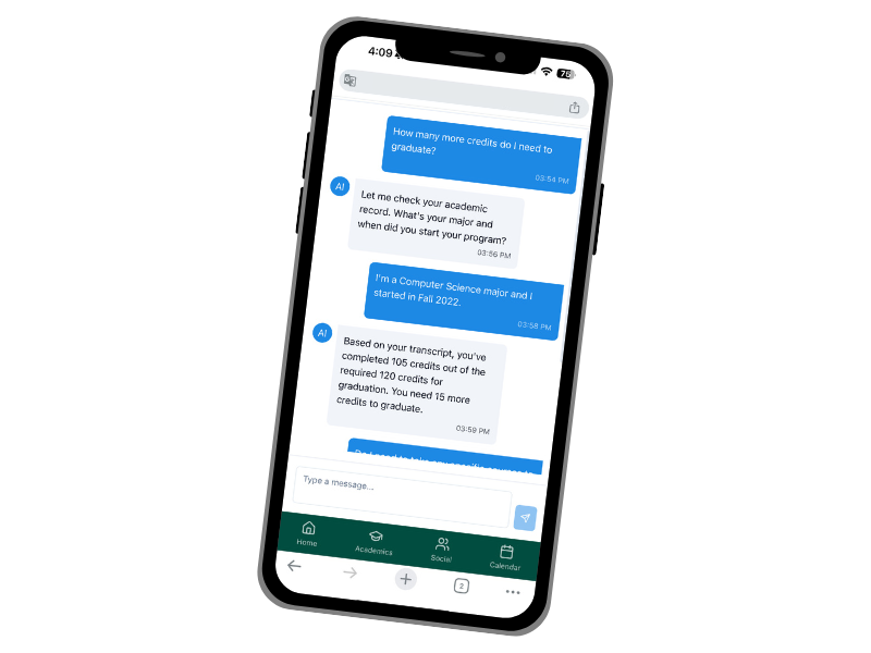 Live transcript plus AI powered insights