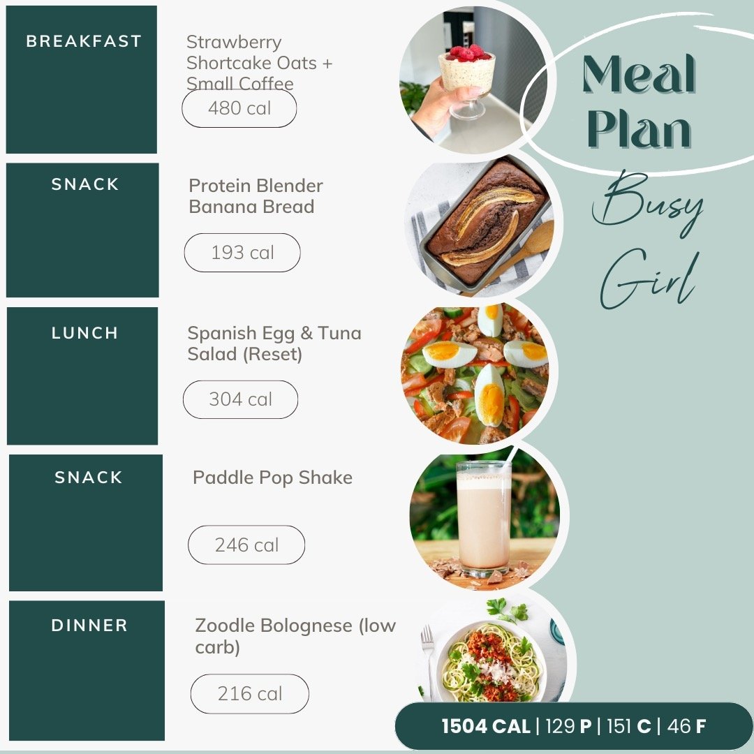 Introducing another epic meal plan for our FBBN Power &amp; Pilates programs! 💪

Check out the recipe hub in the app, where all these delicious recipes are ready for you to create and enjoy. 

This 1500-calorie meal plan includes 129g of protein to 
