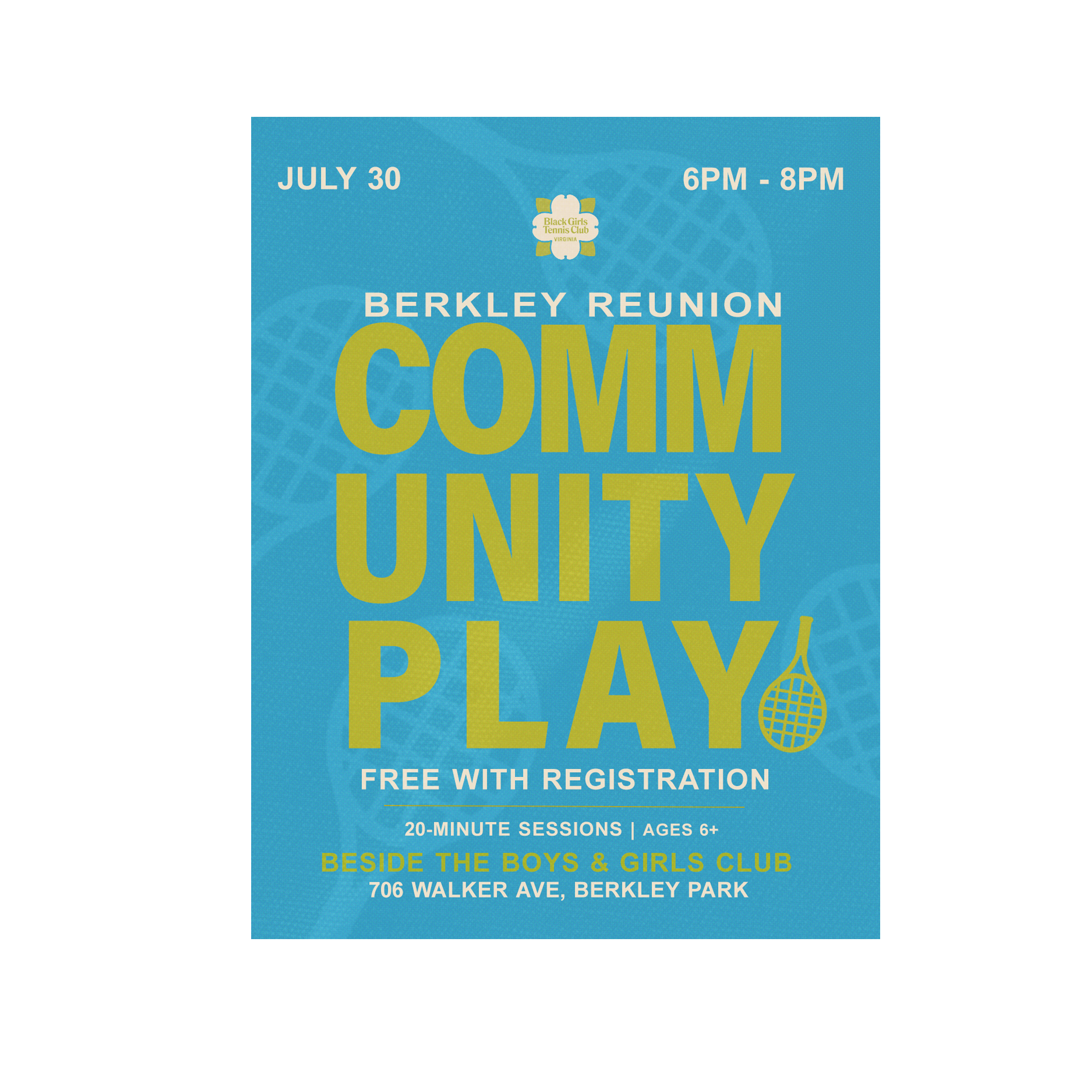 Berkley Reunion Community Play Presented by BGTC