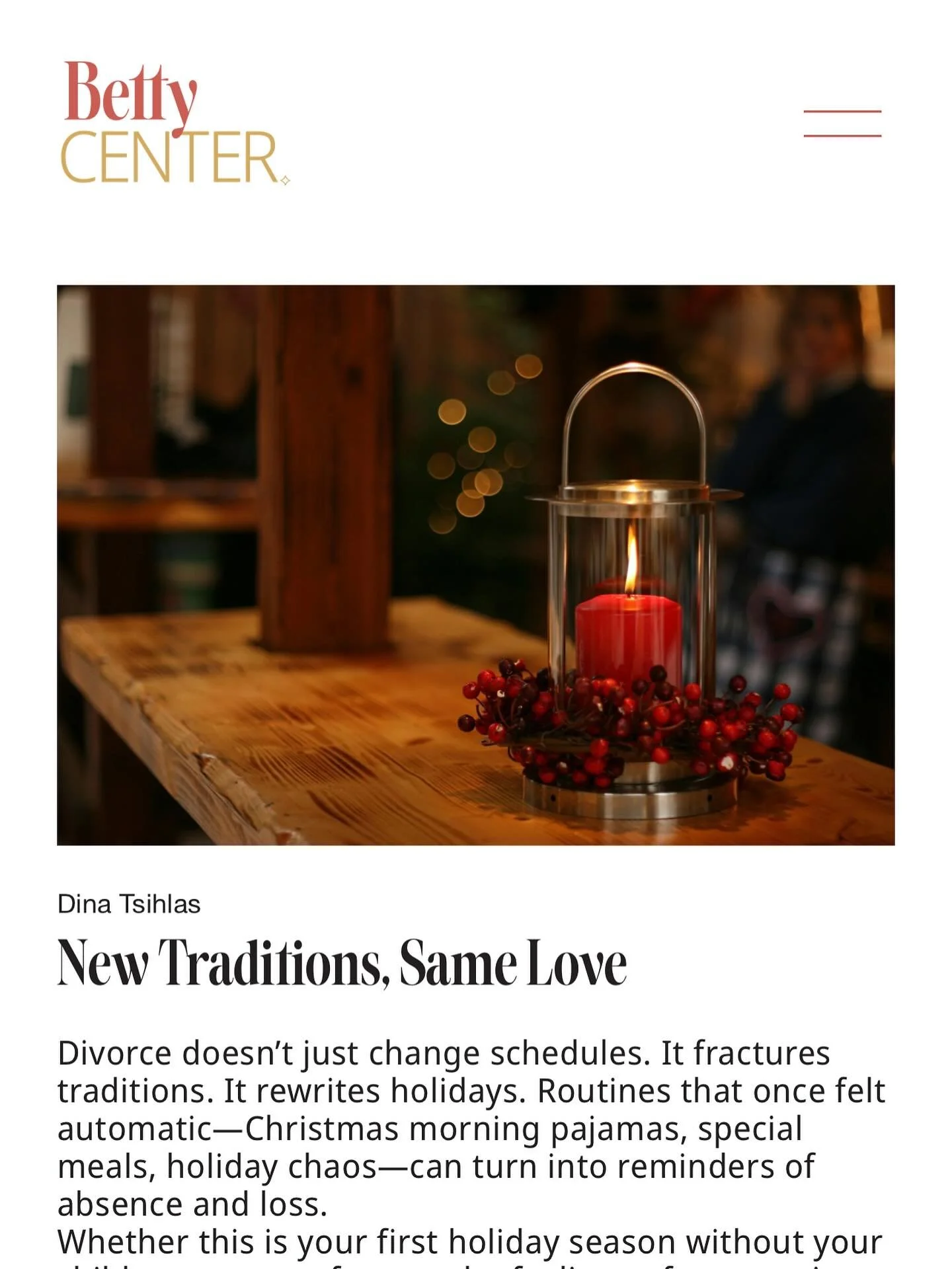 Wait for it: 

You bump into another parent at the grocery store, gym, church, etc. and the dreaded question arises&hellip;

&ldquo;What are you doing for the holidays?&rdquo;
 
Believe it or not, this seemingly innocuous question can send those of u