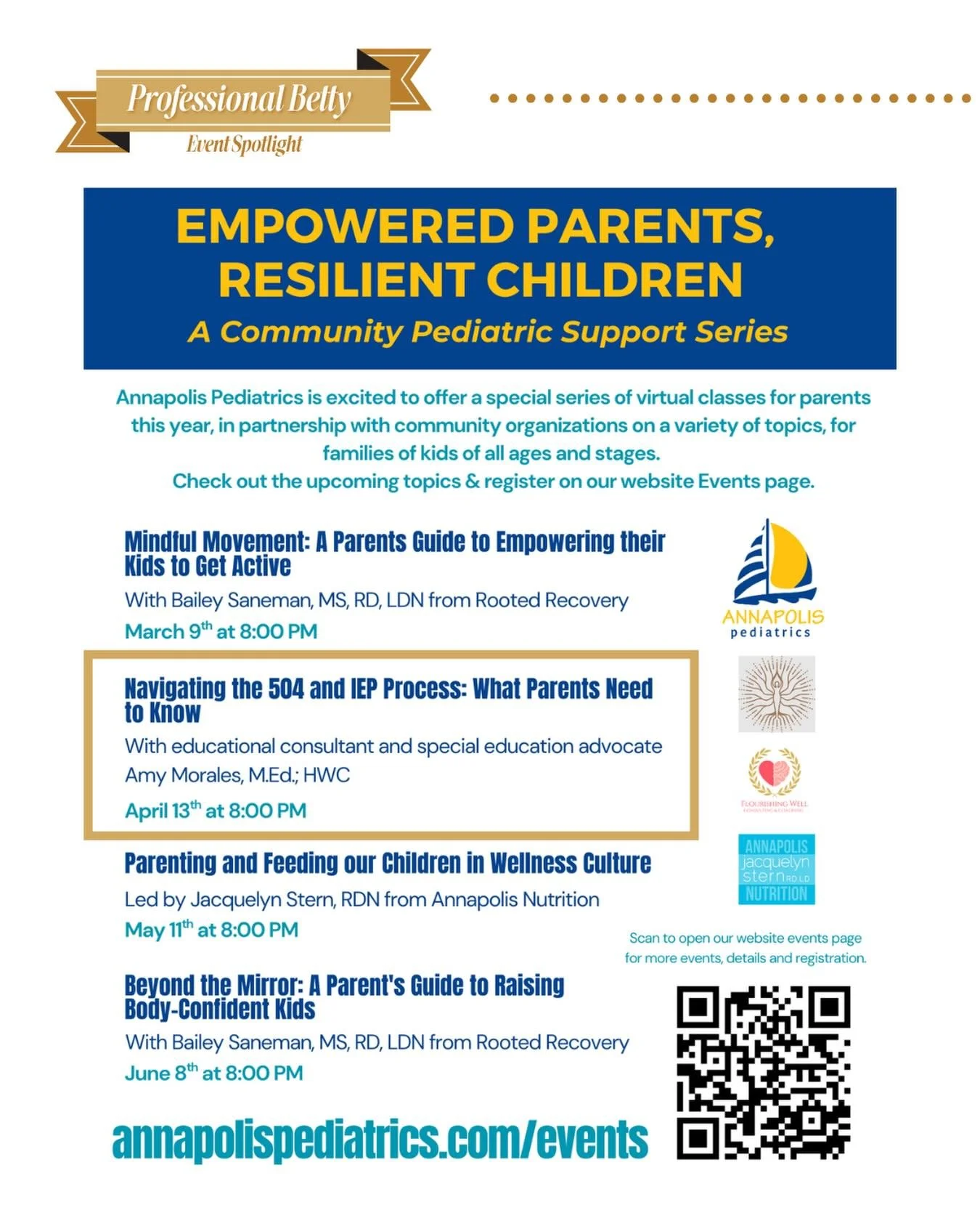 ✨ Professional Betty Spotlight: Amy Morales, M.Ed. ✨

We&rsquo;re proud to highlight our Professional Betty, Amy  with @flourishingwelladvocacy , as a featured speaker in the Empowered Parents, Resilient Children virtual support series hosted by Anna