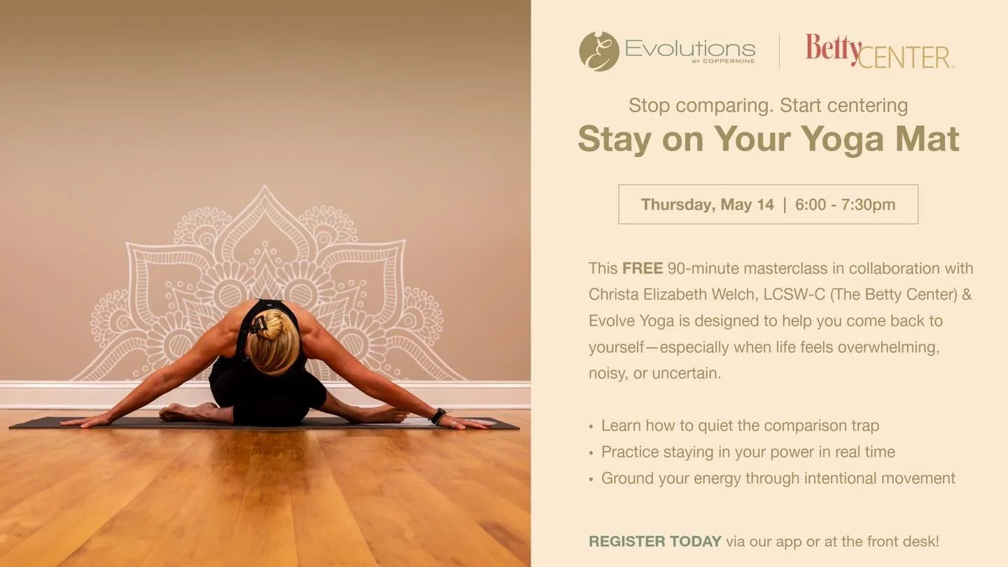 If you&rsquo;ve worked with Christa - or spent time with her - we KNOW you&rsquo;ve heard her say it. One of her all-time favorite phrases 😉

&ldquo;Stay on your yoga mat&rdquo; 🔥

A simple reminder to gently nudge us away from comparing ourselves 