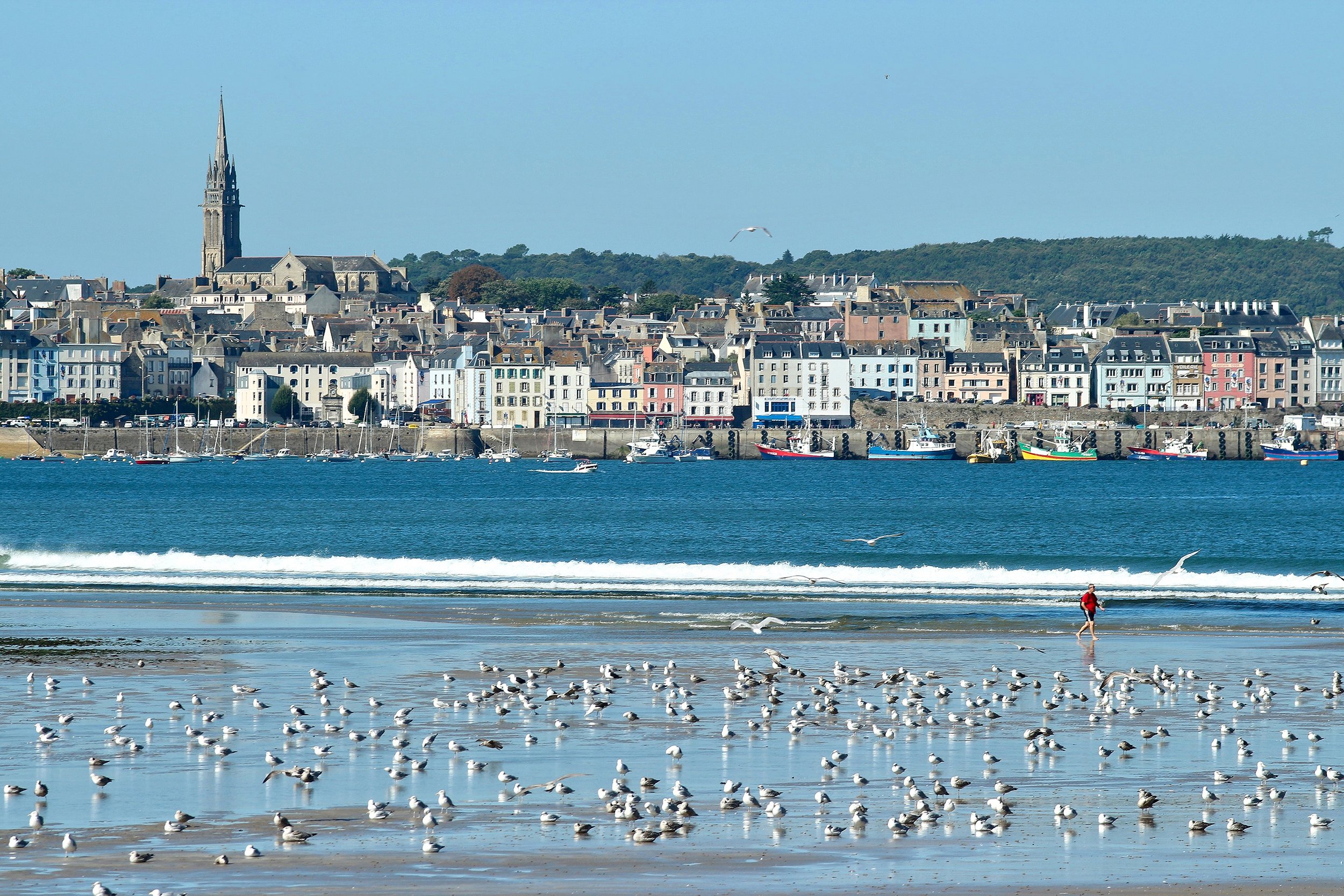 Port de Douarnenez - Vue de la plage du Ris