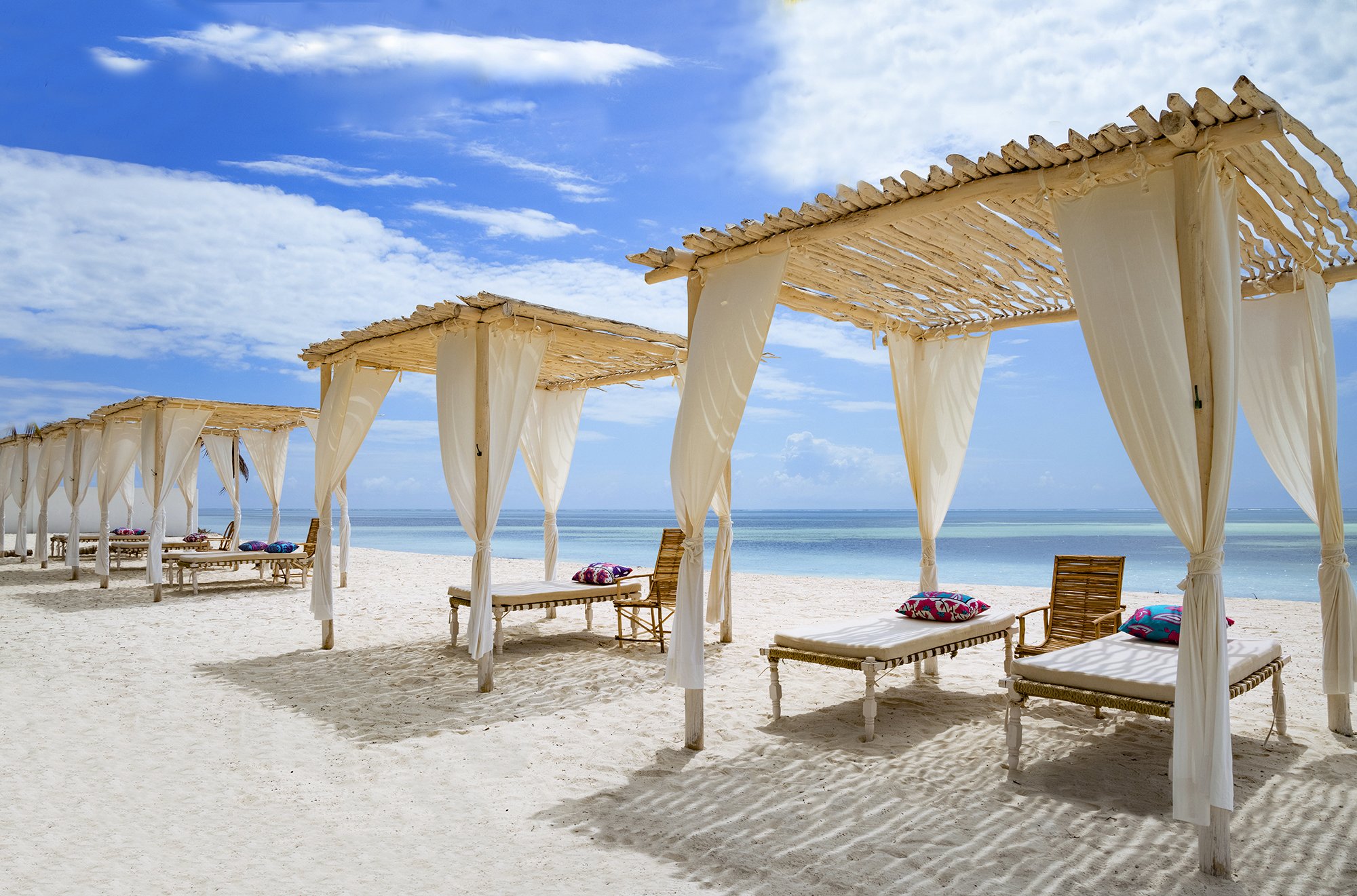 Private white sandy beach