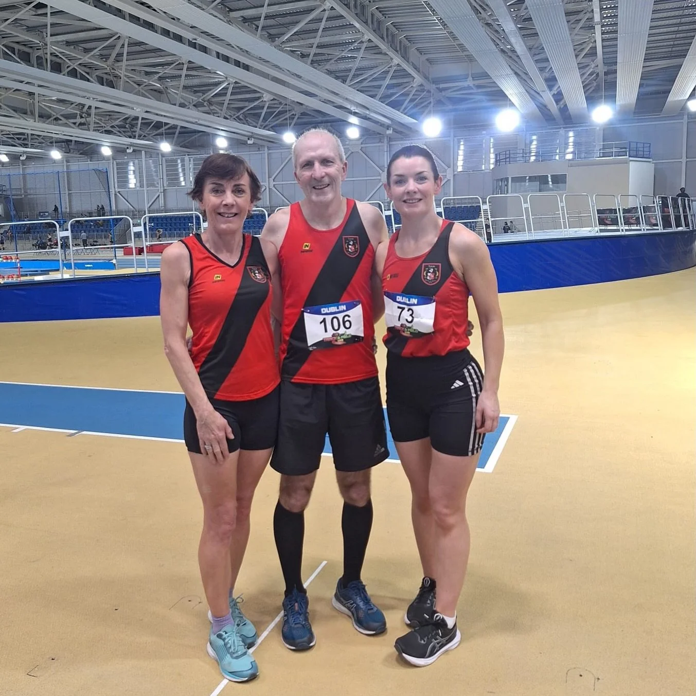 On Wed night at 9pm, 3 Lucan Harriers kicked off 2026 with the 400m at the indoors in NIA.
Each athlete had a strong race, adjusted to the indoor air and ran a great opener for the indoor season.
Well done to Carol Kearney, John Flanagan and Sorcha D