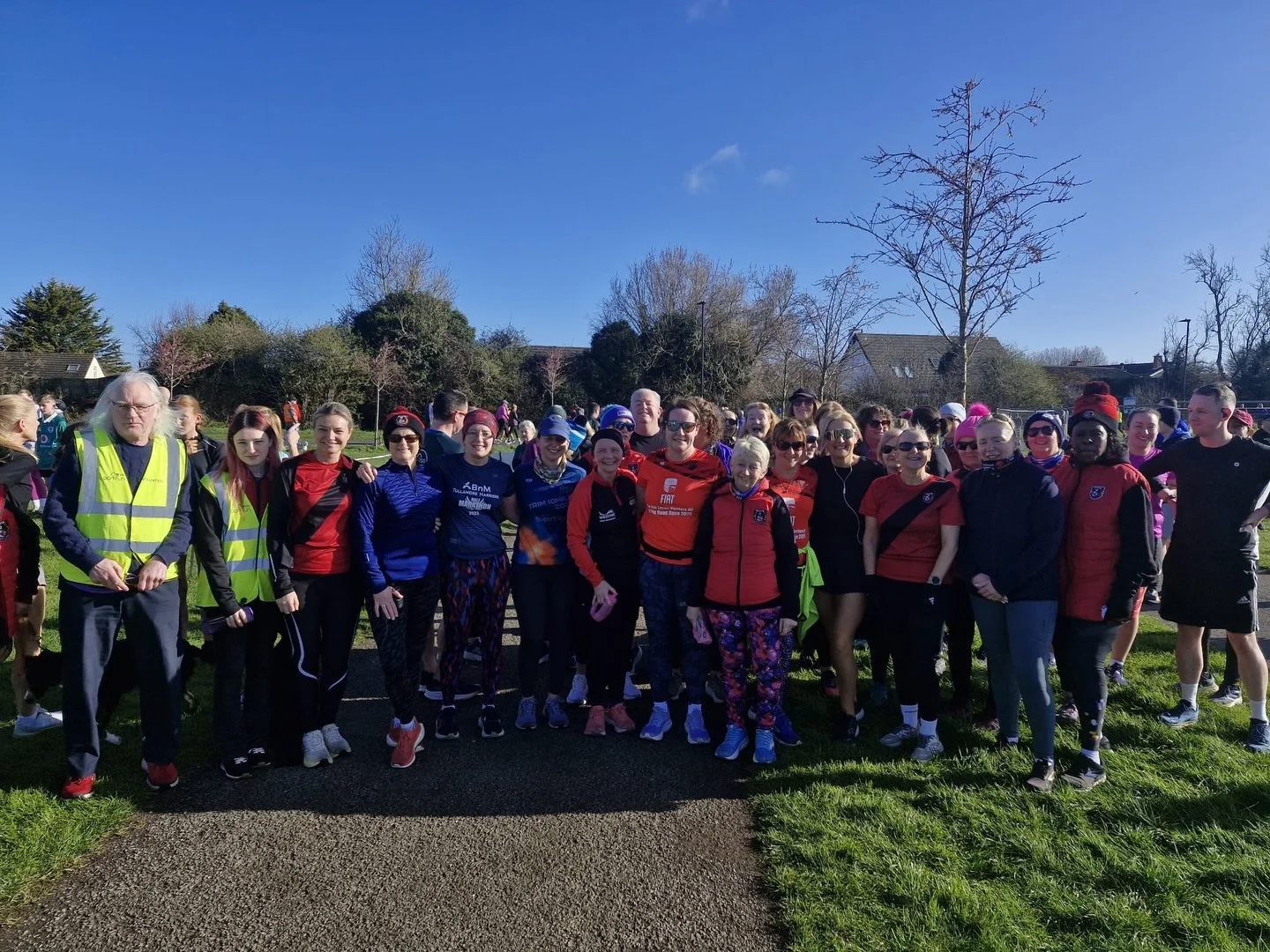 Just some of our Lucan Harriers at @griffeen_parkrun today. Wishing Josie a very Happy Birthday.