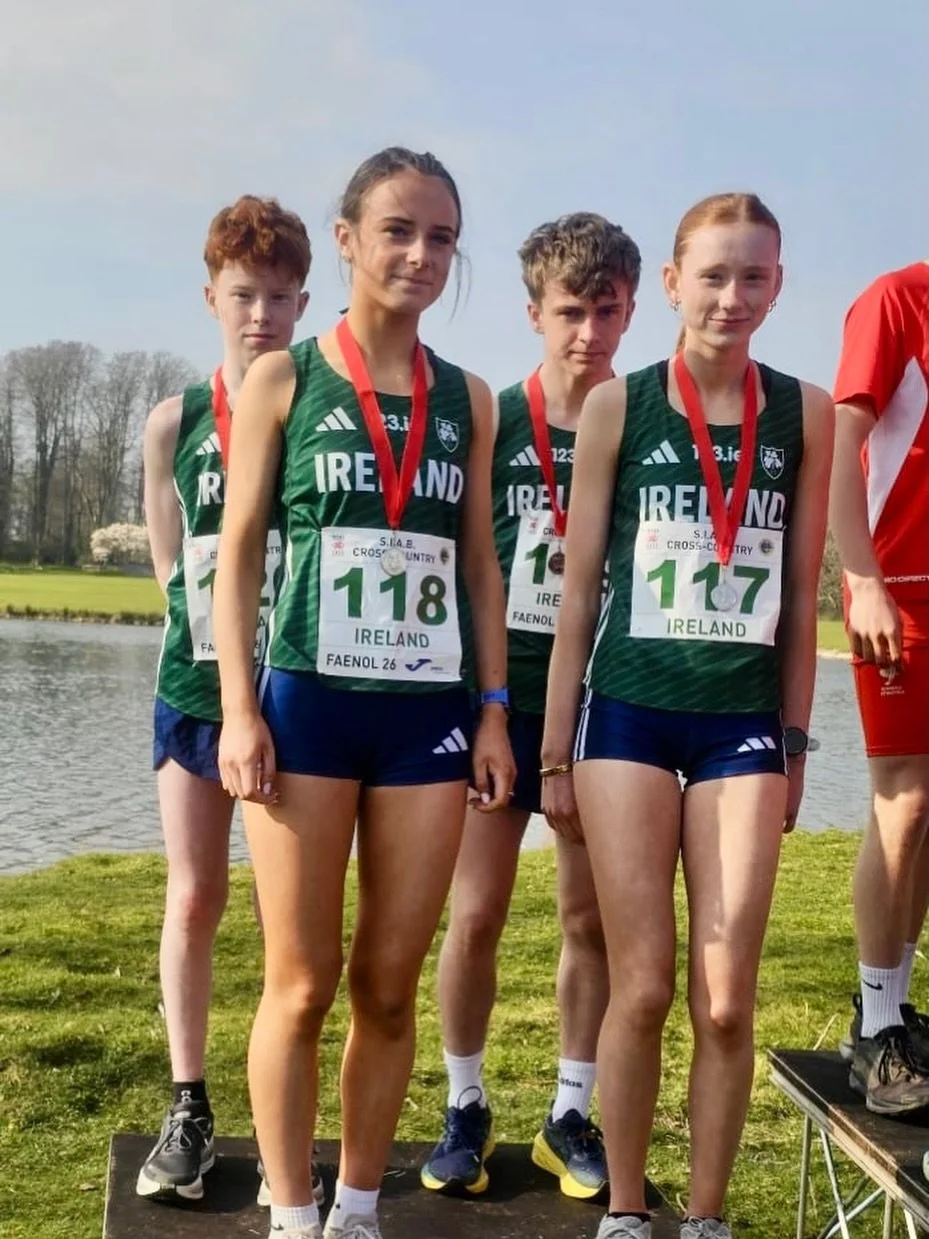 Congratulations to Conor &amp; team who finished a brilliant 2nd in the 4x1500m cross country relay at the SIAB Schools Cross Country. 
@athleticsirelandofficial @dublin_athletics_insta