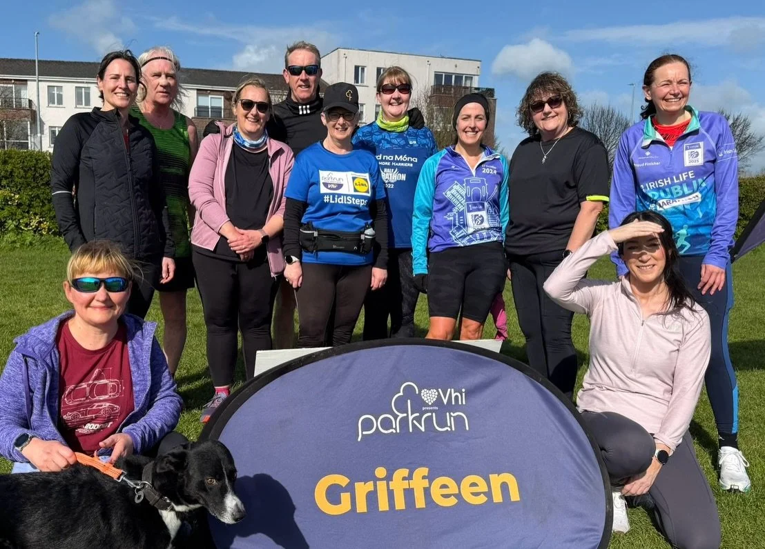 Some of our harriers at @griffeen_parkrun this morning.