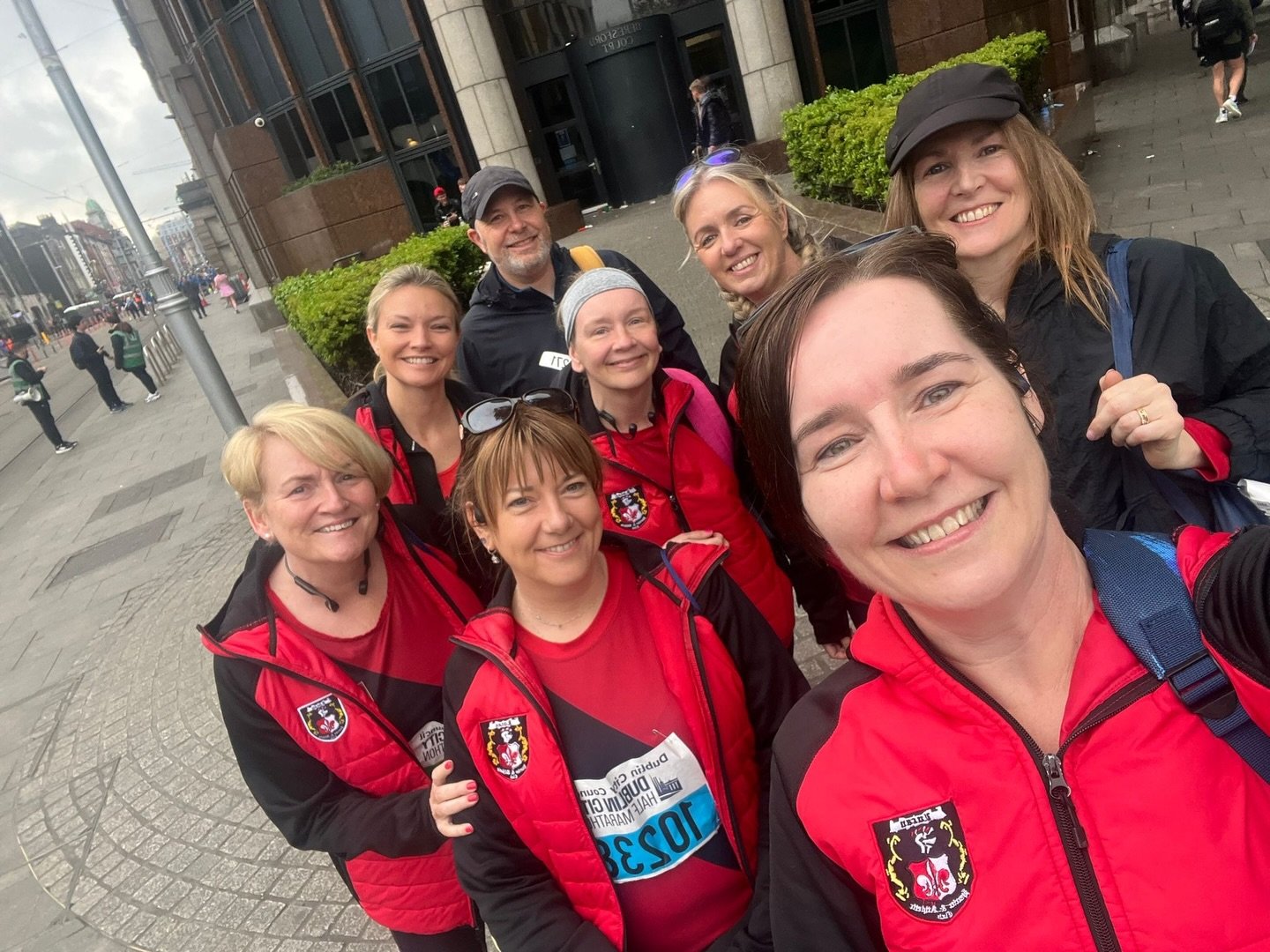 Some of our harriers at the DC half today.