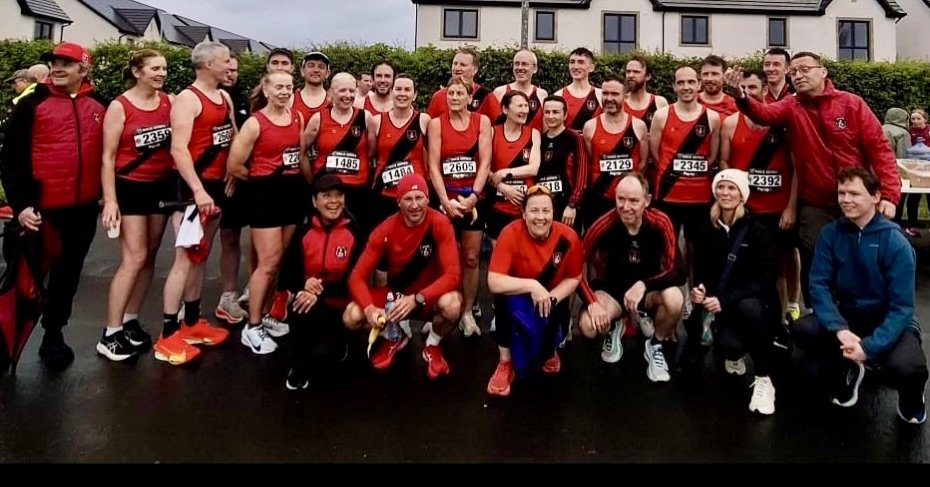 Our harriers at the The Bob Heffernan and Mary Hanley 5k on Tuesday evening.