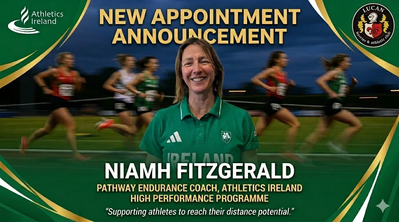 A huge Congratulations to our own Niamh Fitzgerald who has been appointed as Pathway Endurance Coach with the Athletics Ireland High Performance Programme. @athleticsirelandofficial 

Well done Niamh!