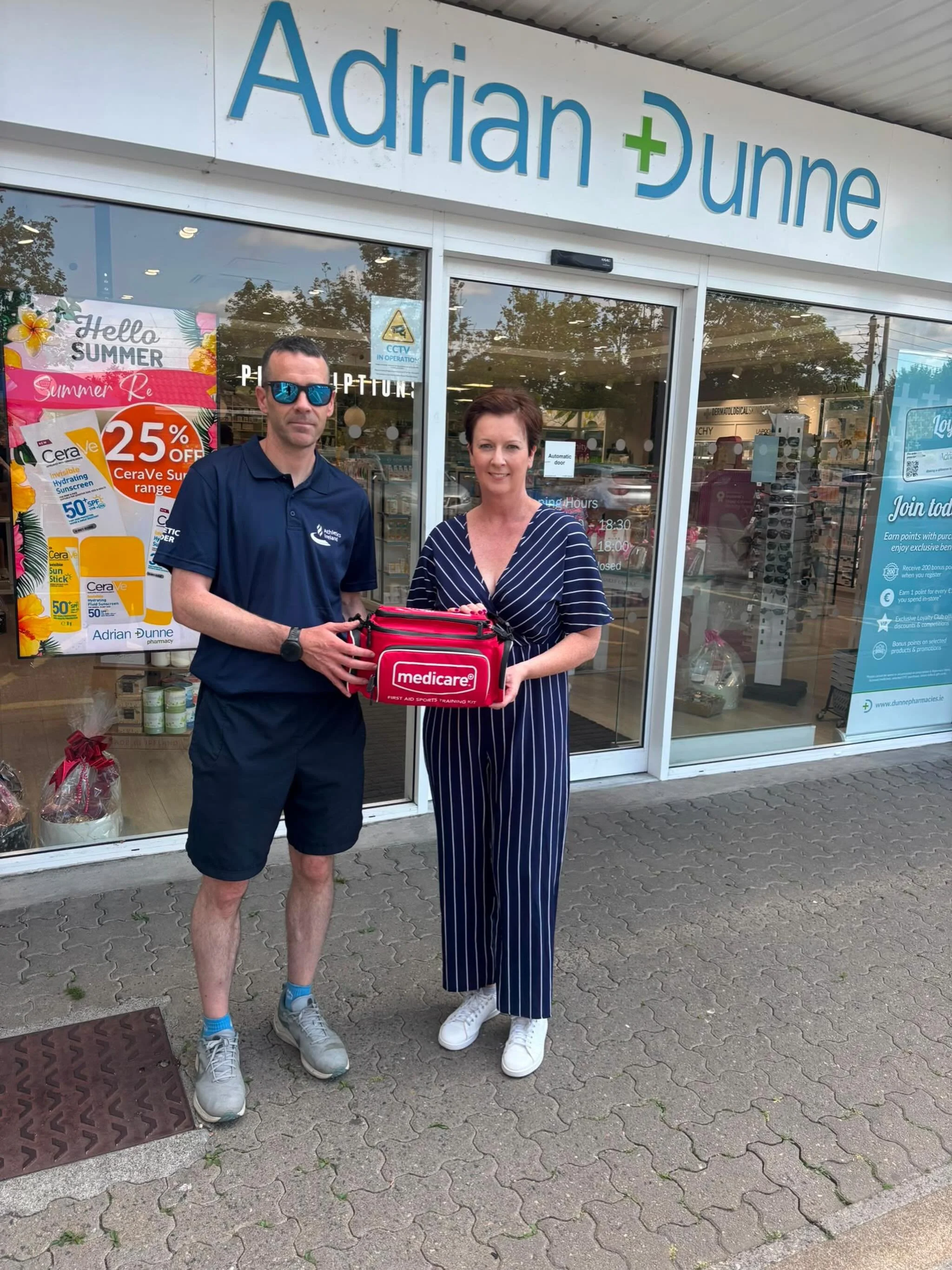 A big thank you to @adriandunnepharmacylucan for sponsoring the first aid kit for our summer camp.