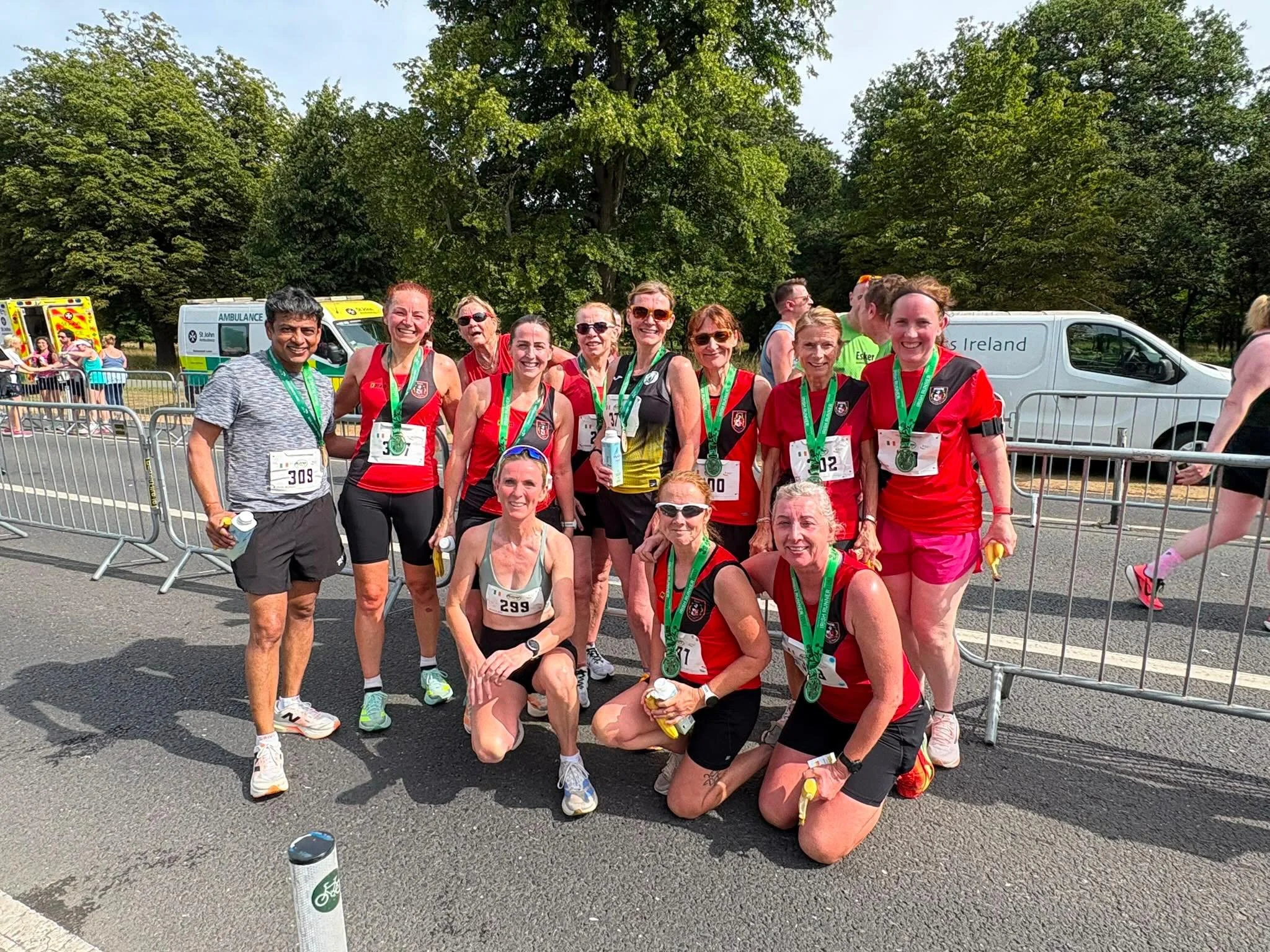 Some of our Harriers at the 10 mile today.
