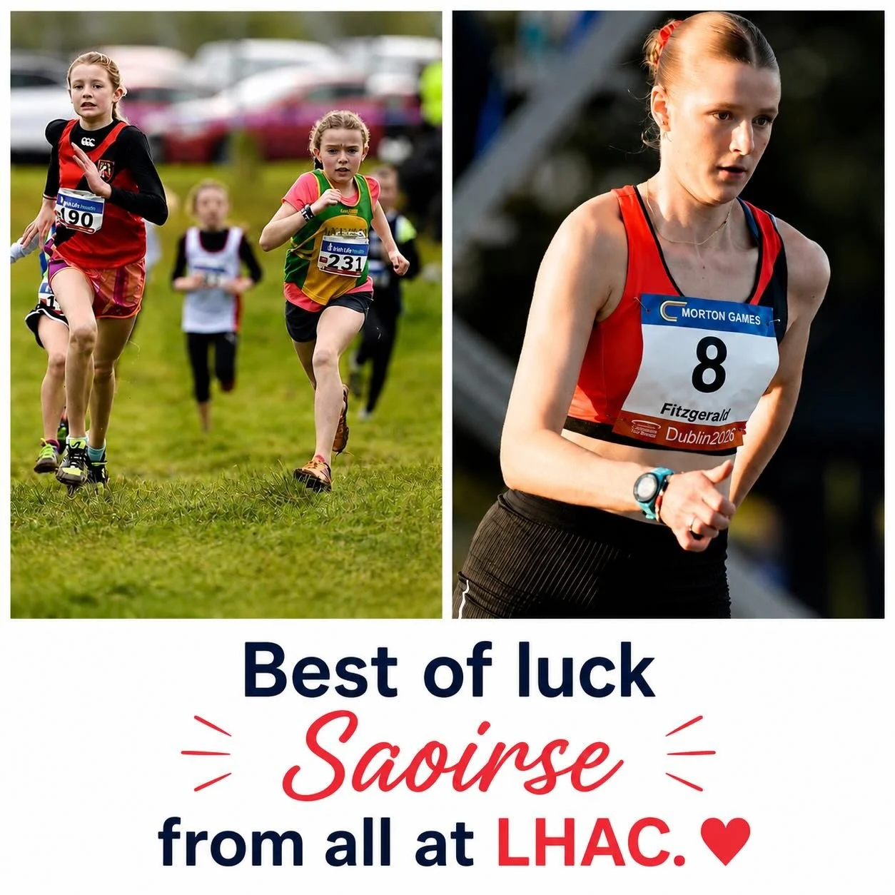 After a prolific Juvenile career that has seen  her win National Titles from U12 to U20 as well as representing Ireland at 4 major Championships at European and World level, Saoirse Fitzgerald heads off to the University of Washington tomorrow on a T