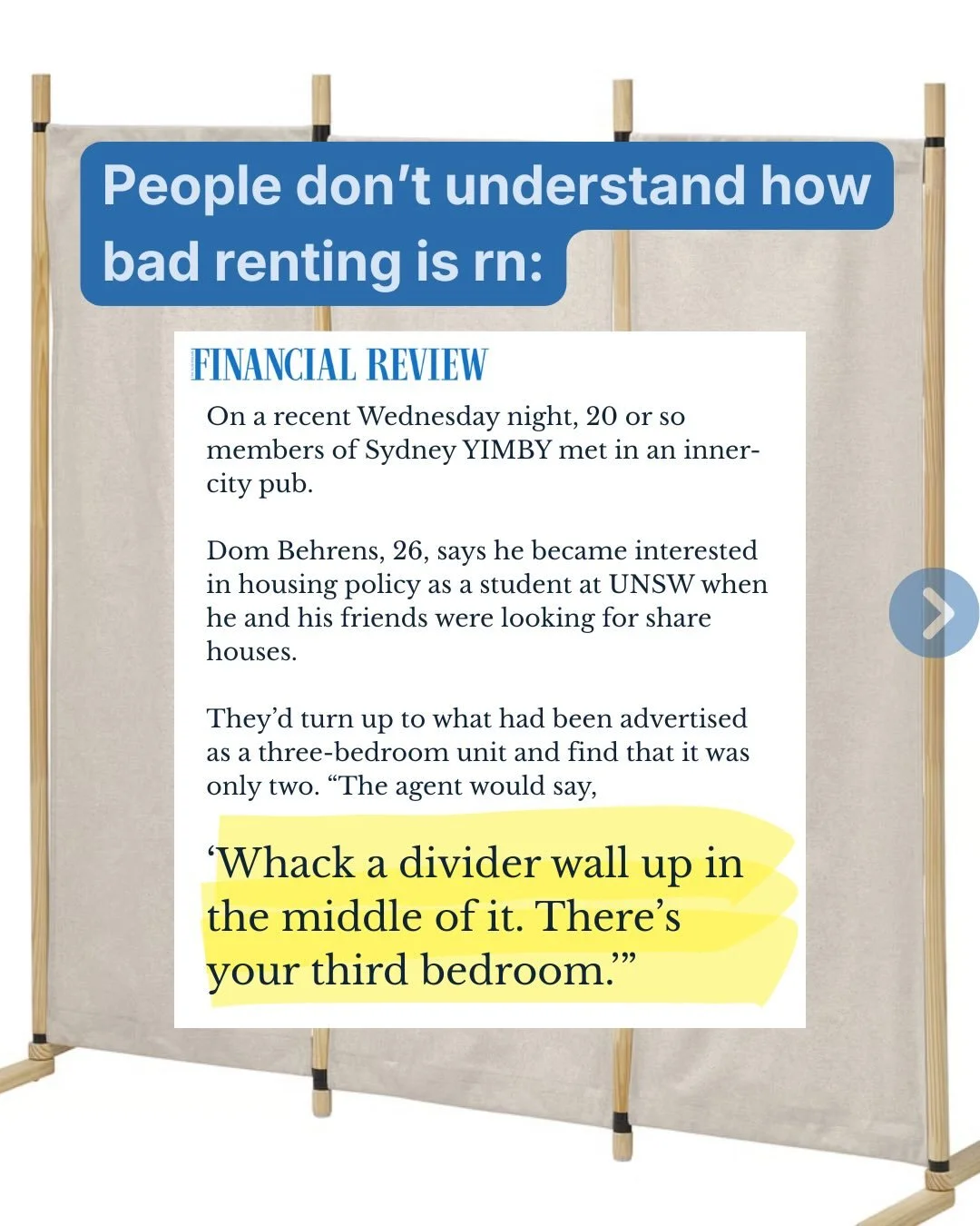 We need to make landlords afraid again.