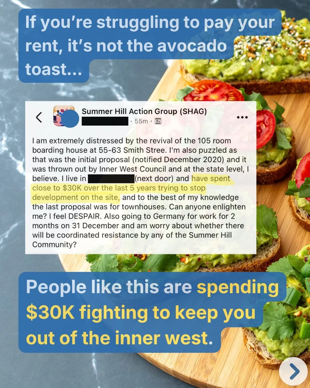 Just another example of where NIMBYs have successfully fought new housing on a site for years. They&rsquo;ve made this housing crisis on purpose to keep everything around them the same.