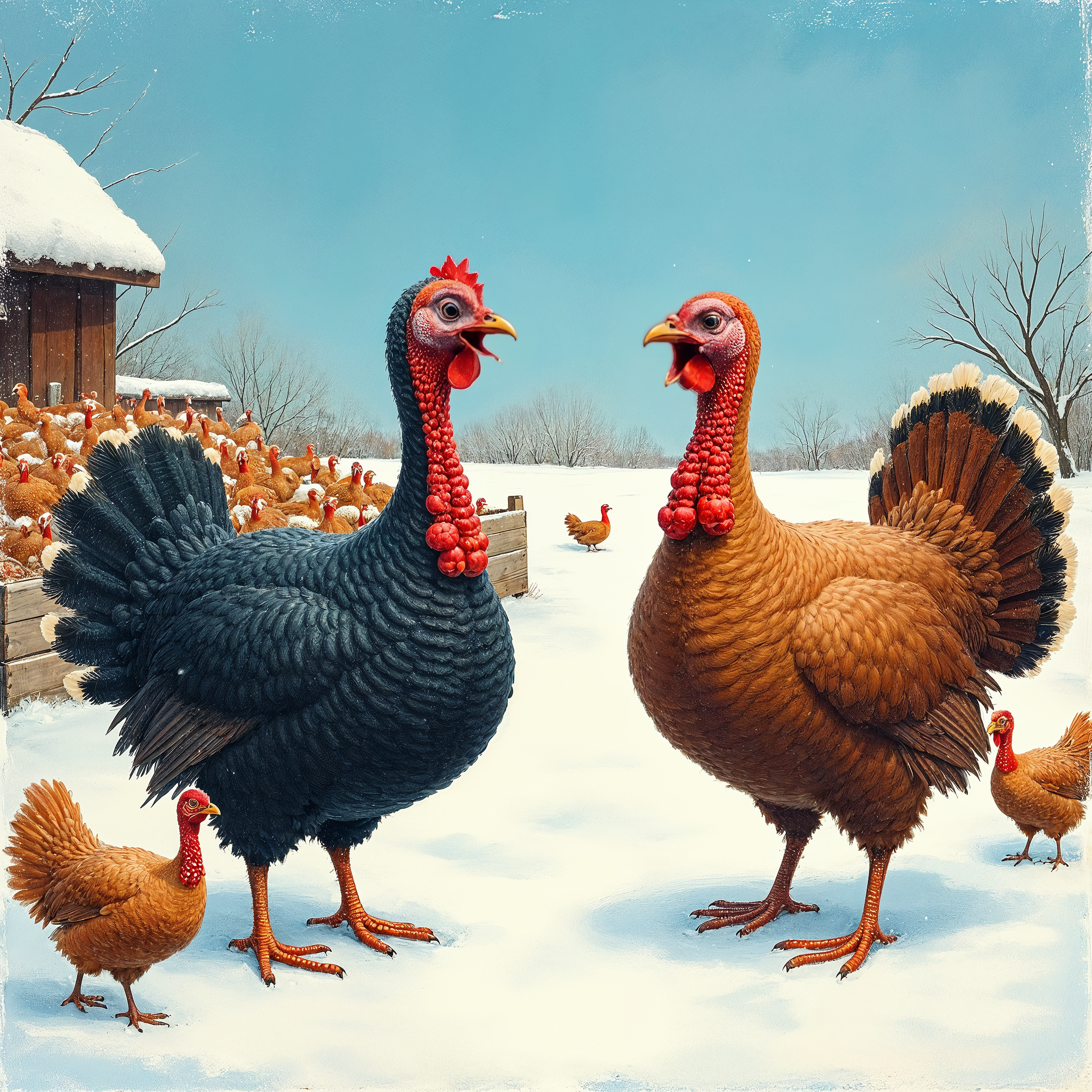 Two Turkeys Talking