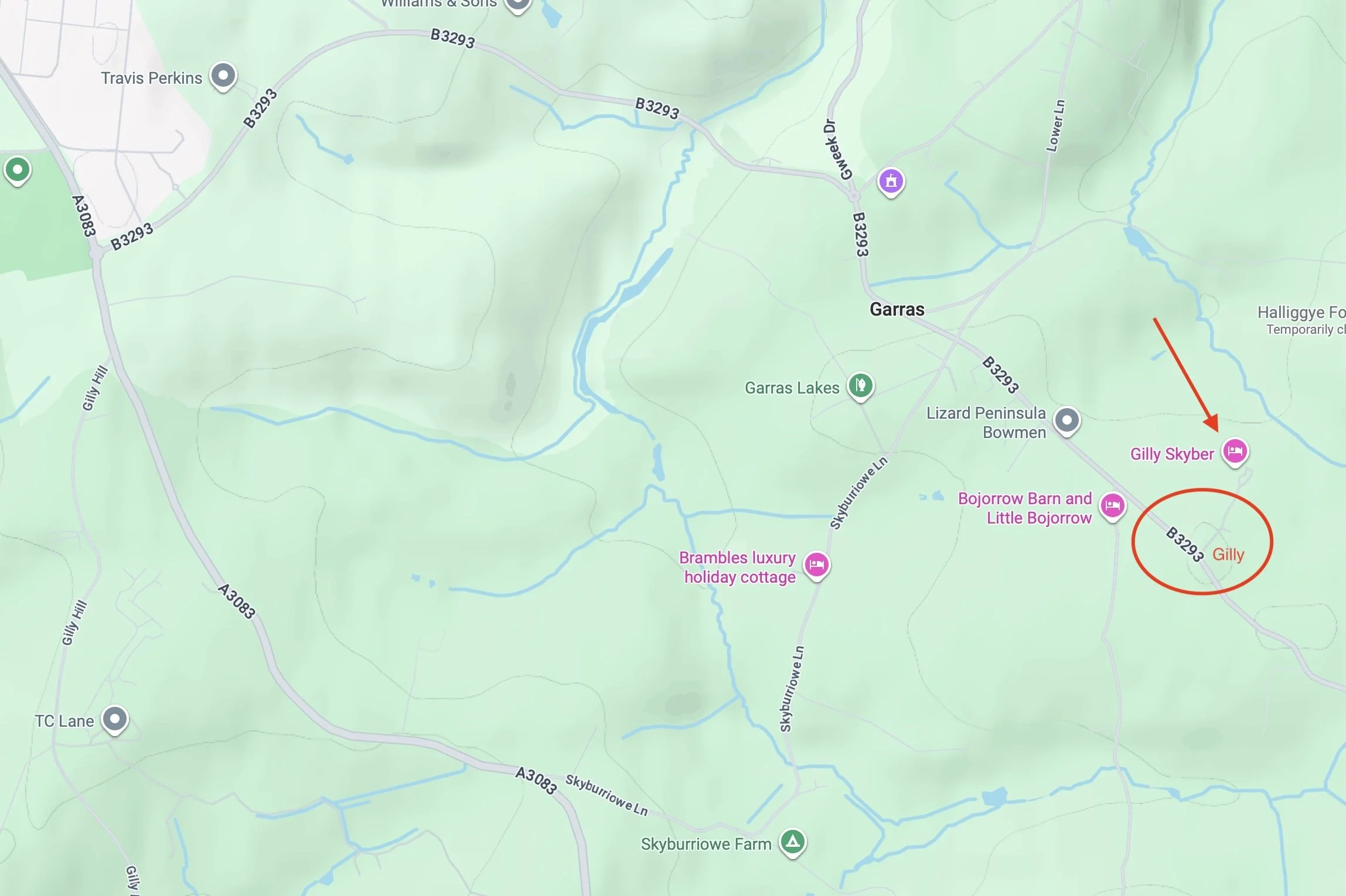 Google maps custom map showing how to find iT-ology