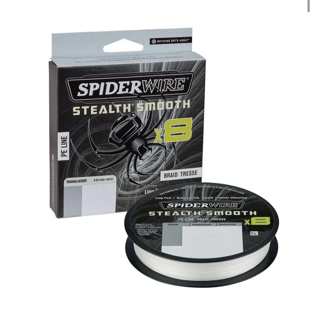 Spiderwire Stealth Smooth8 X8 PE Braid Translucent