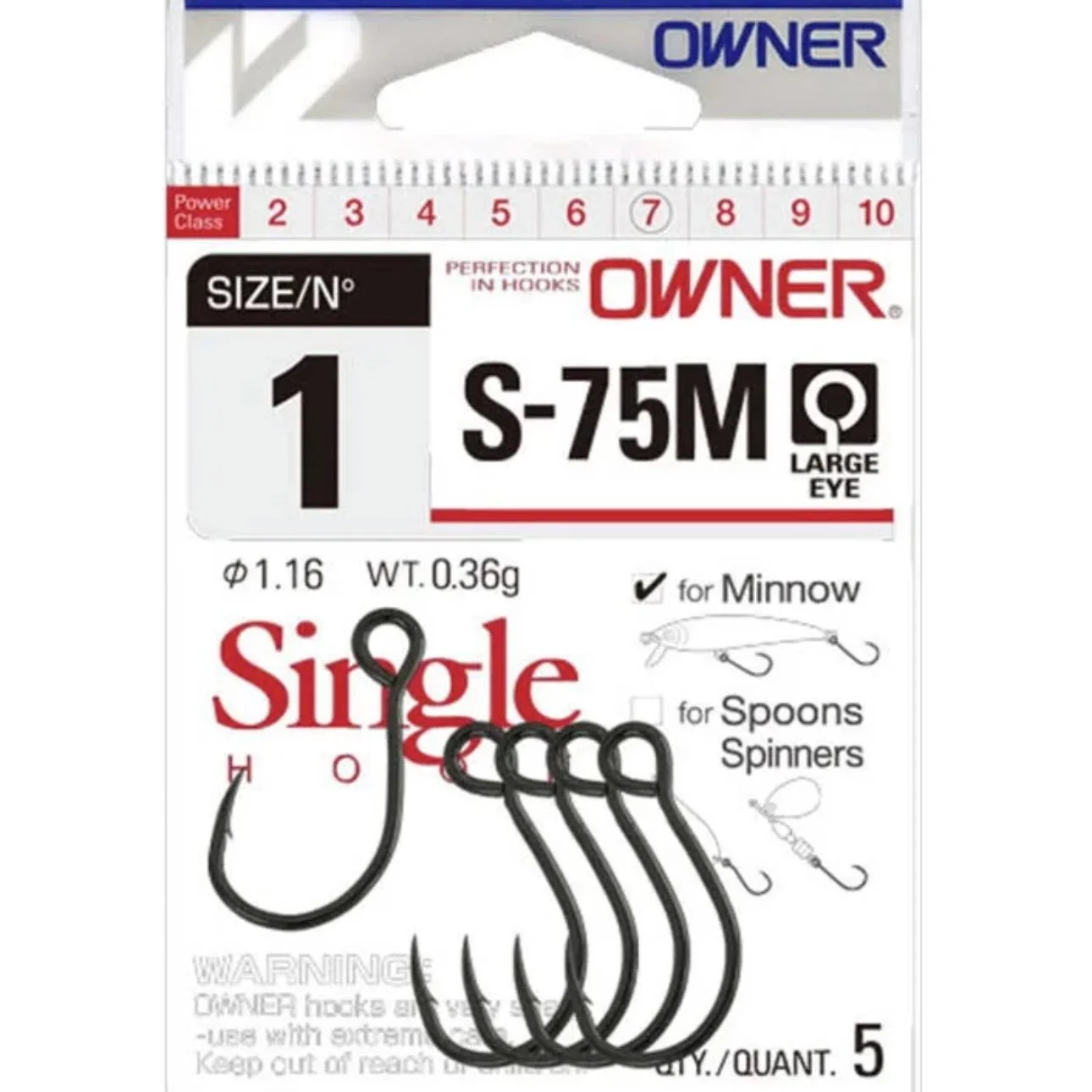 Owner S-75M Single Lure Hook