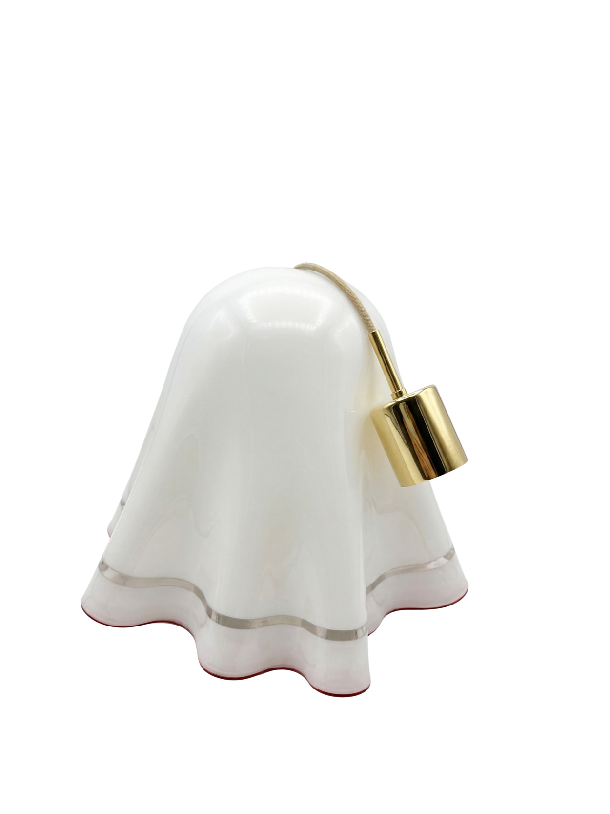 Mid Century Murano Handkerchief Pendant