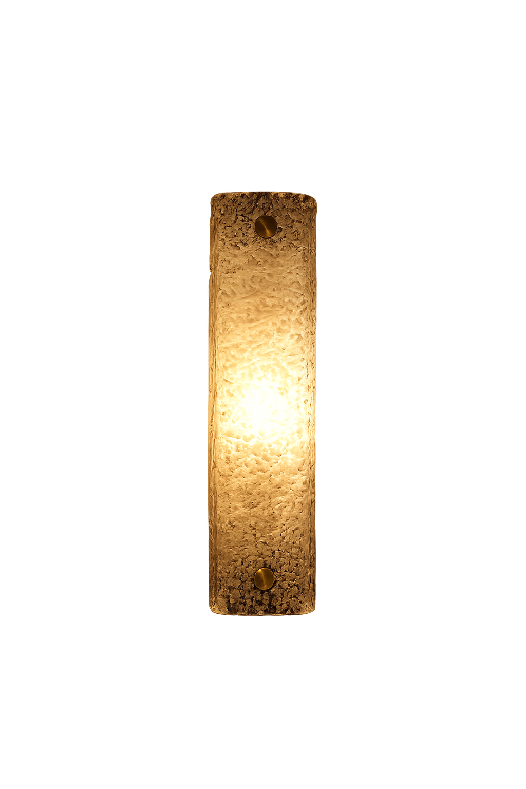 Golden glow from textured glass sconce.png