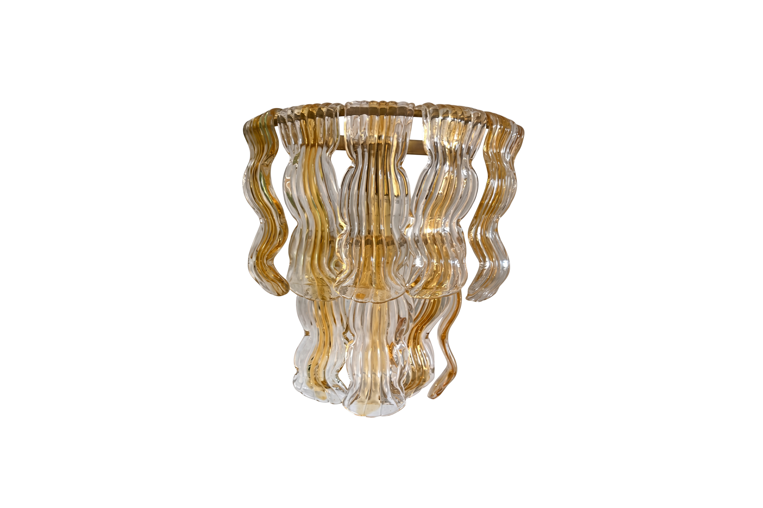 Mid-Century Murano Wave Sconce