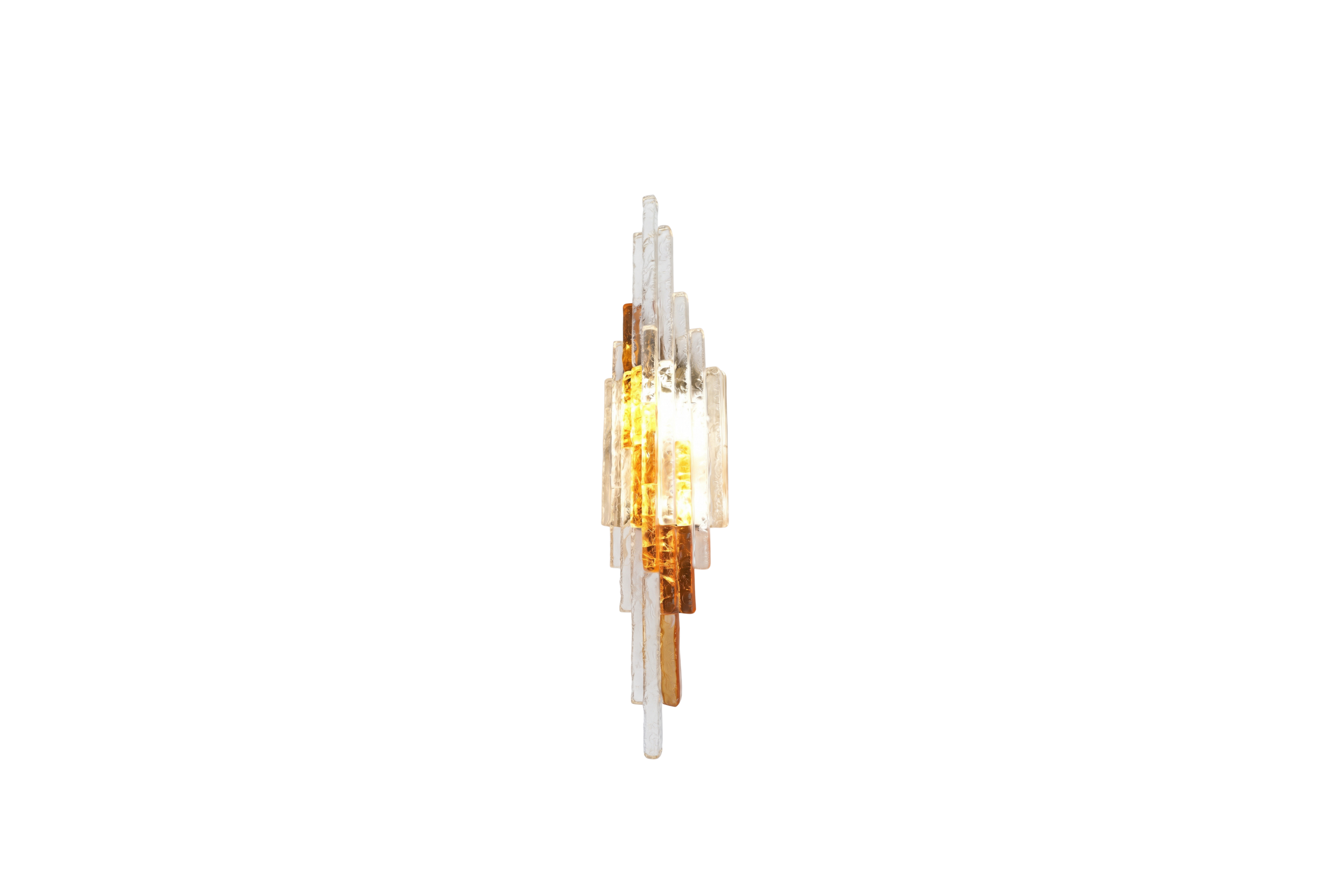 Poliarte Two-Tone Hammered Glass Sconce