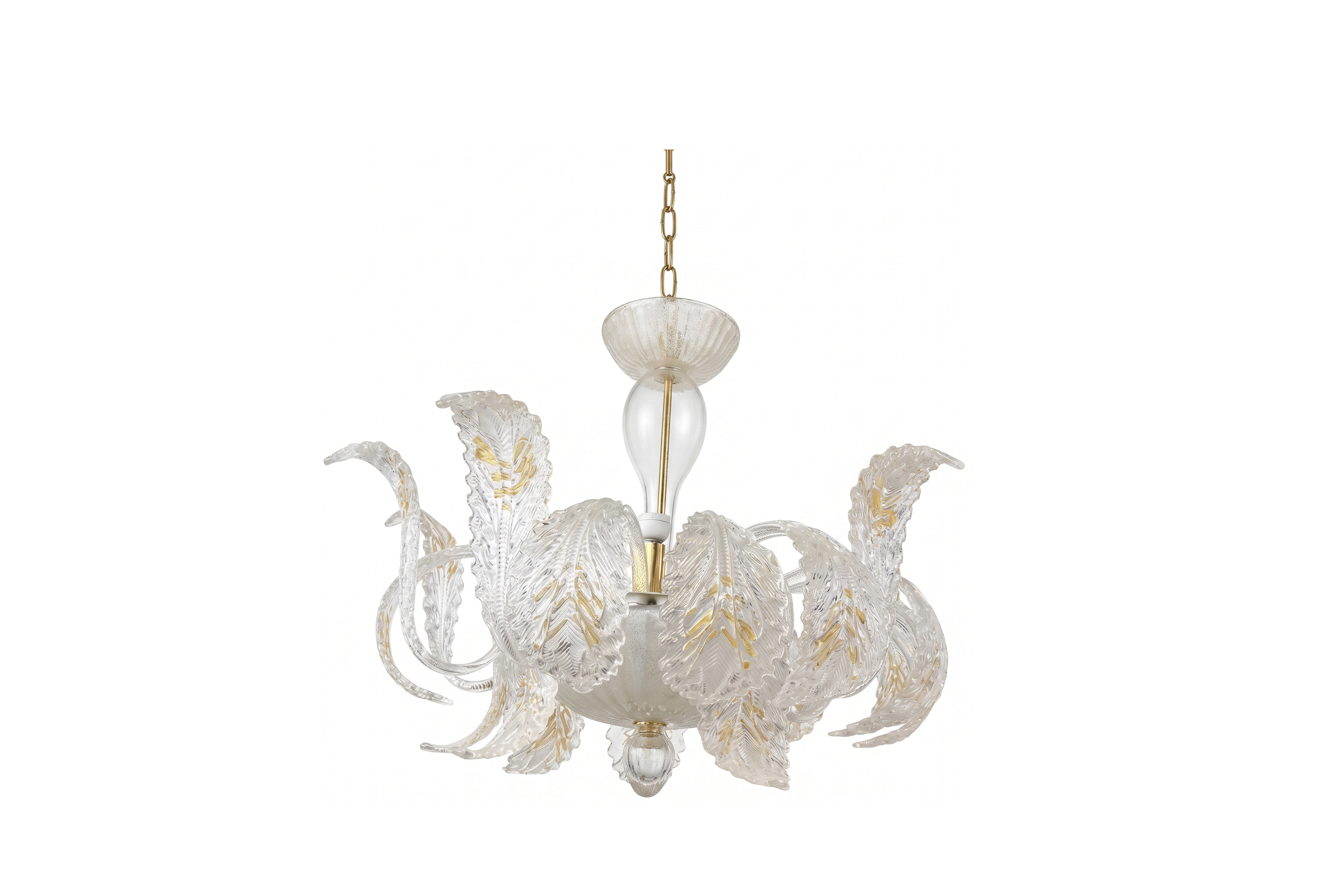 Gold Leaf Murano Chandelier