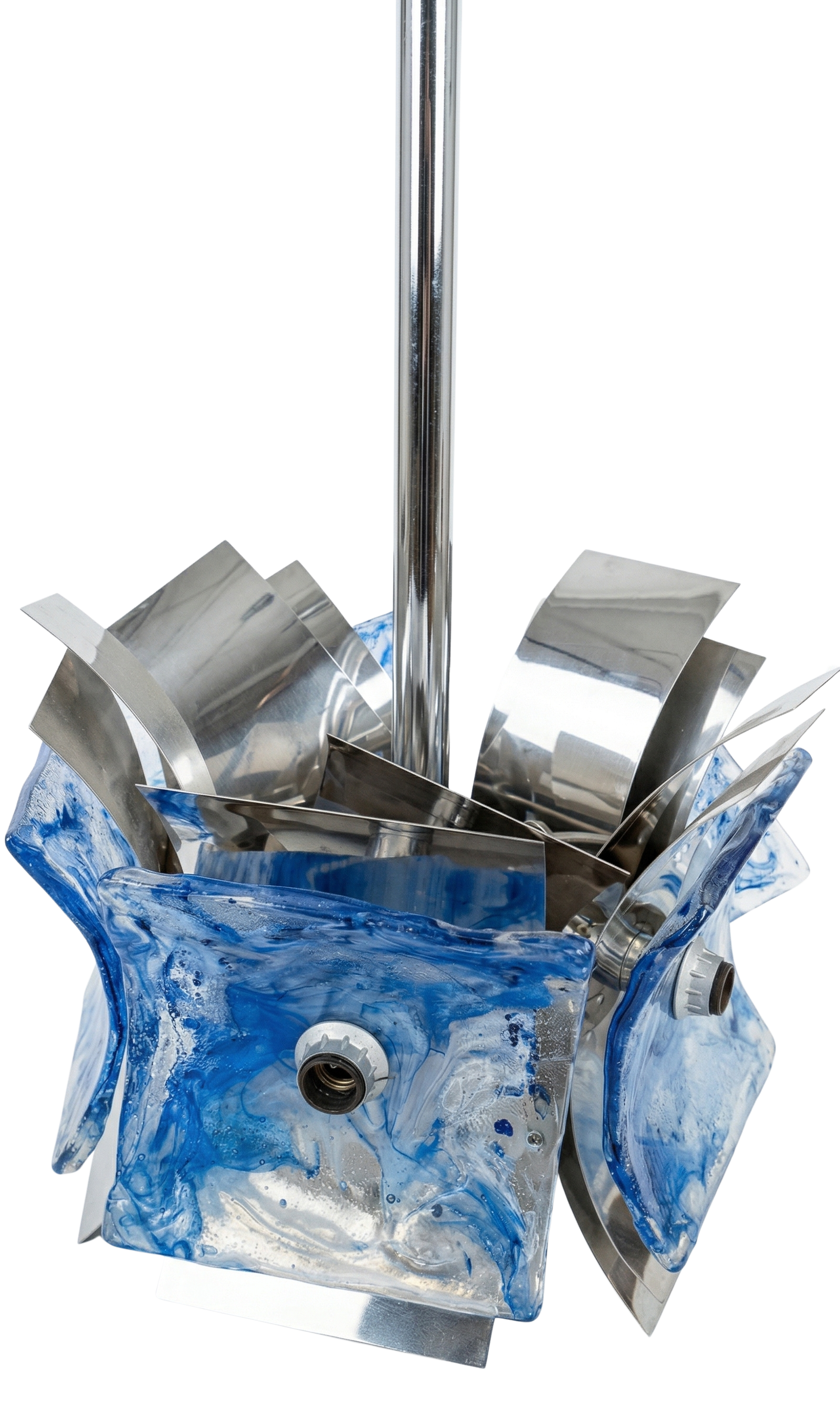 Blend of steel and glass space age pendant.png