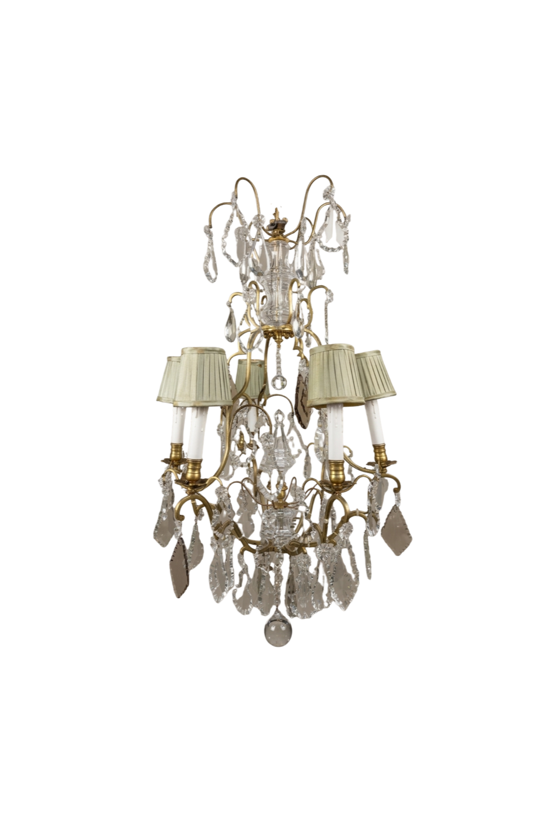 French Brass Chandelier, Circa 1800's