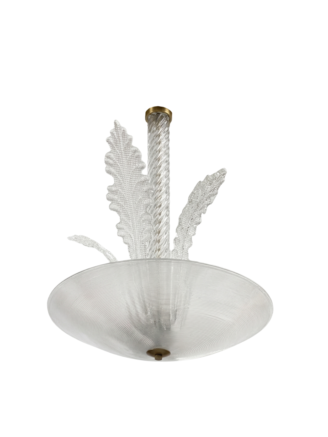 Vintage Murano Leaf Chandelier