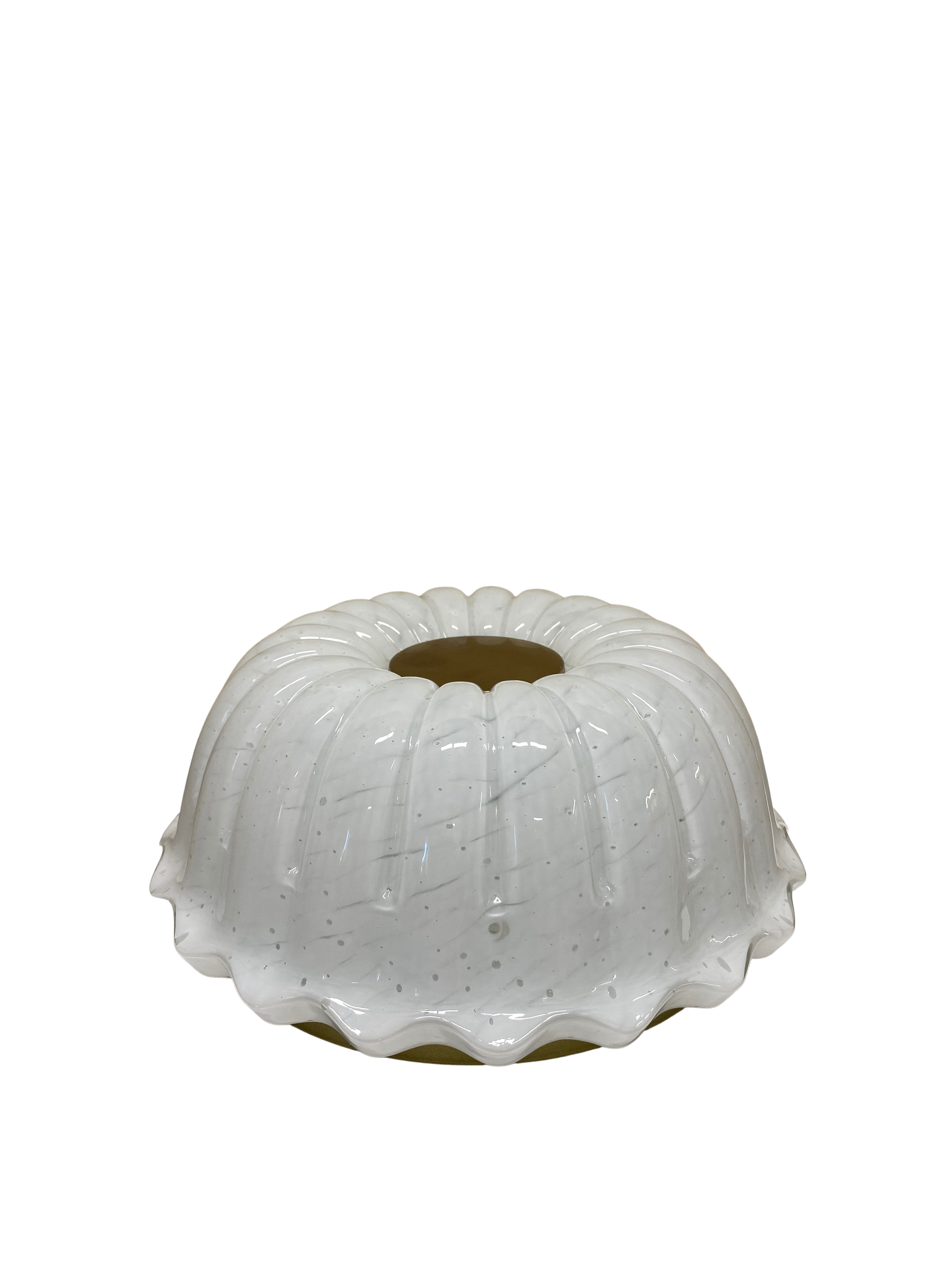 Vintage Opaline Glass Flower Light