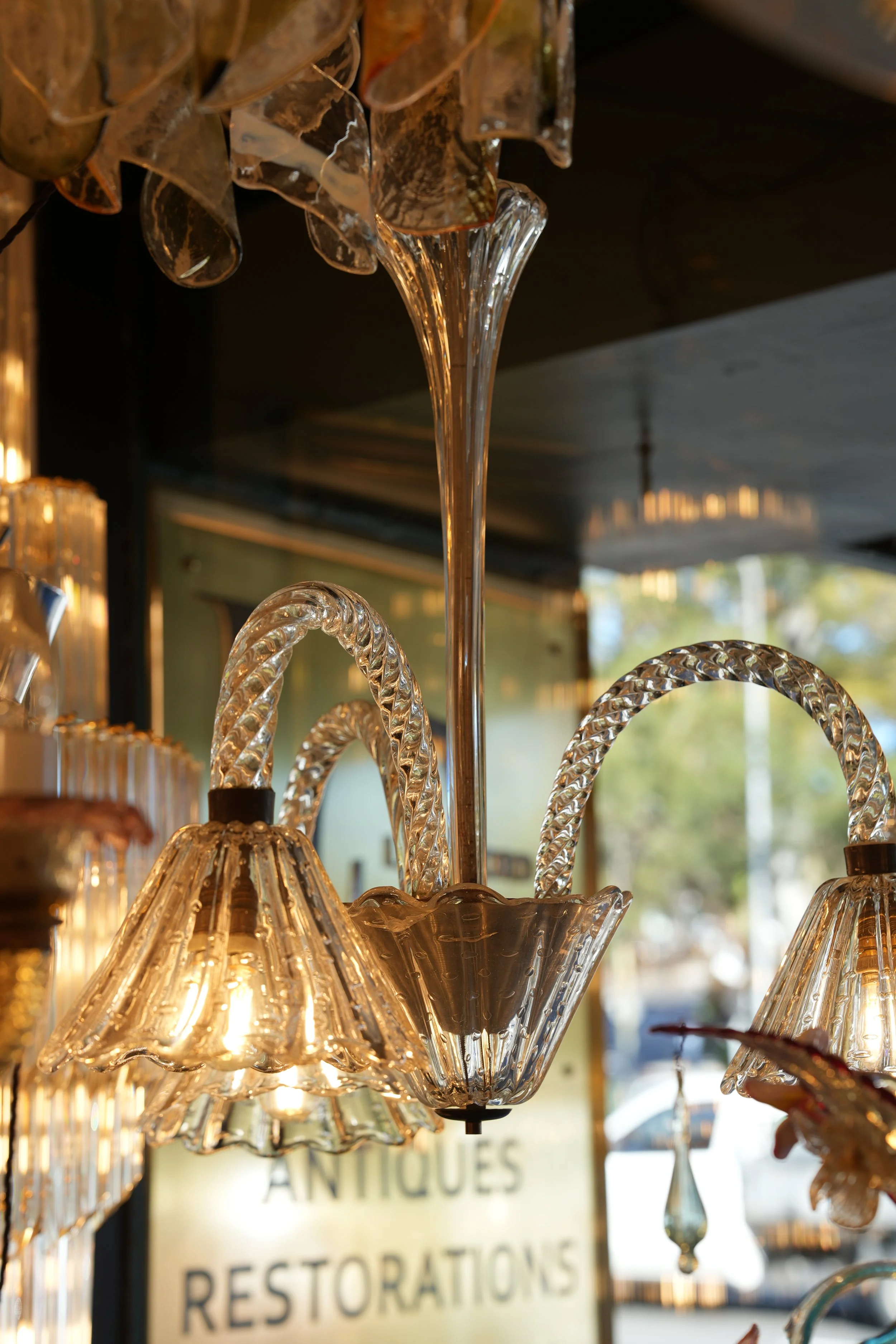 Barovier & Toso Art Deco Murano Chandelier CH008