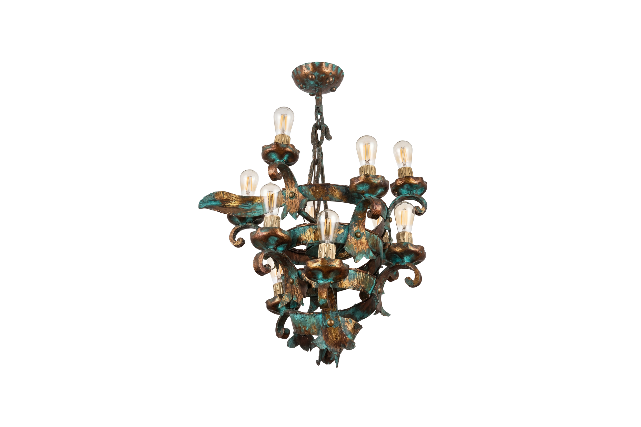 Neo-Gothic Metal Chandelier
