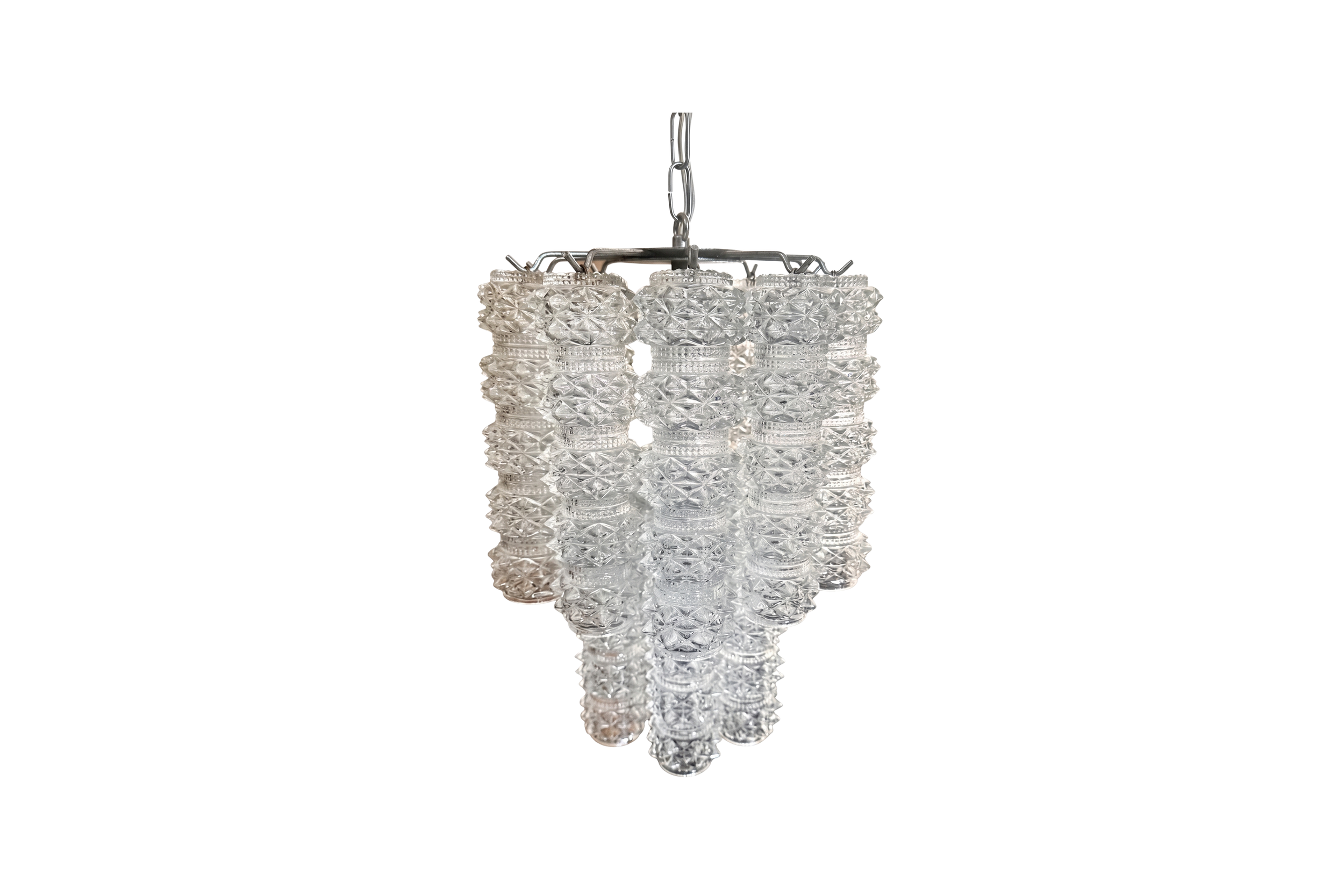 Cylindrical Murano Glass Chandelier