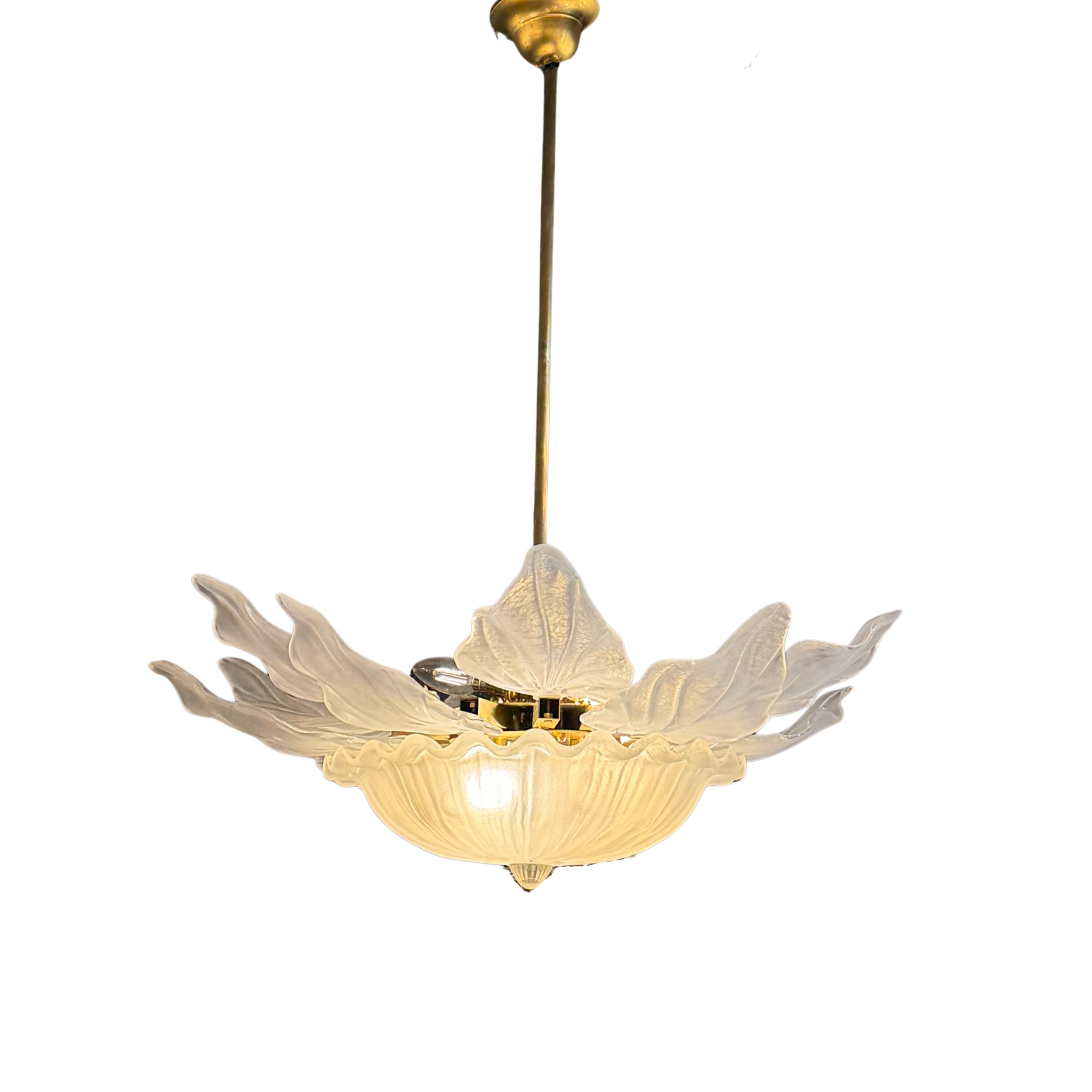 Bespoke Murano Frosted Glass Chandelier