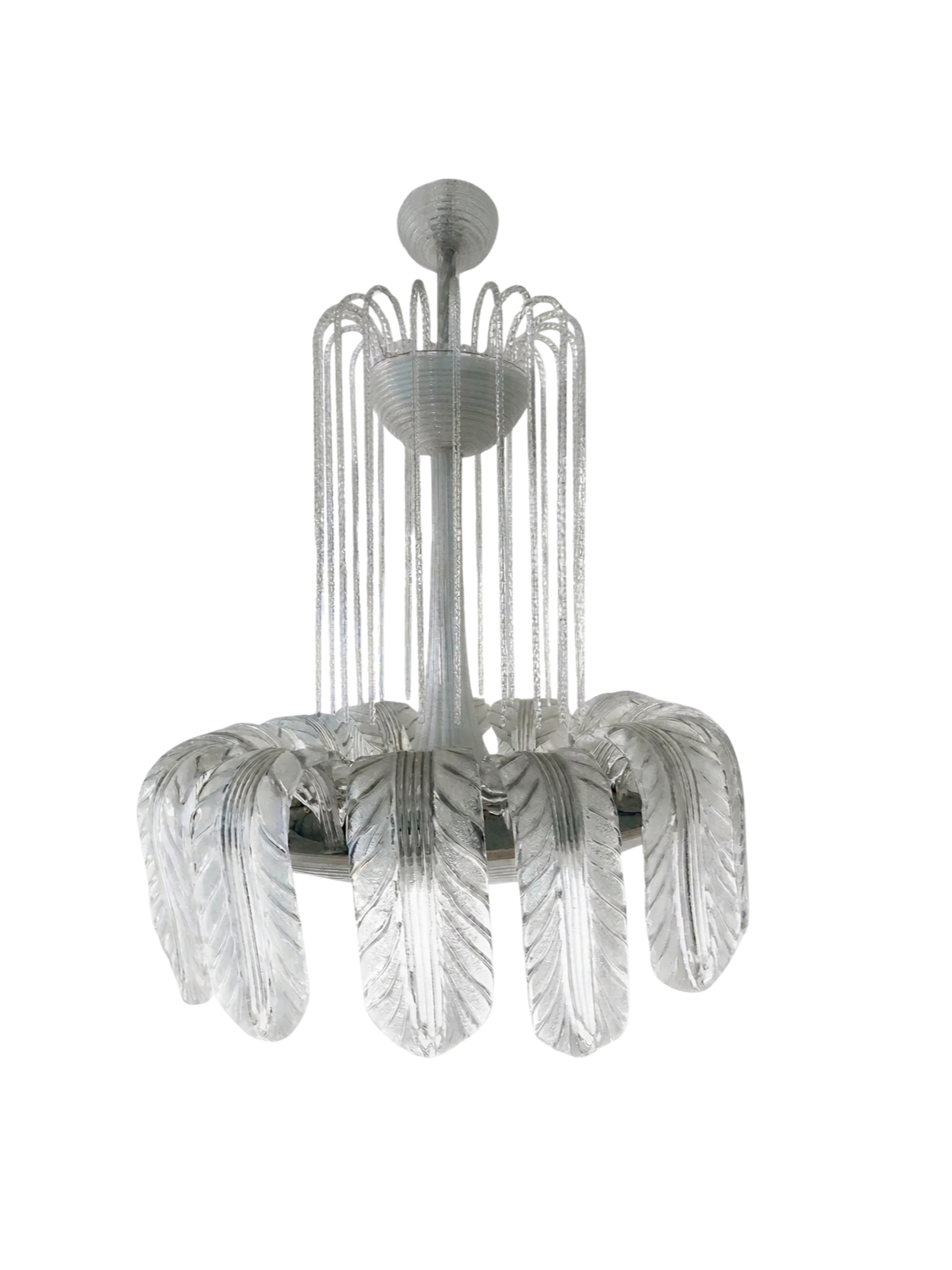 Barovier & Toso Hanging Glass Chandelier