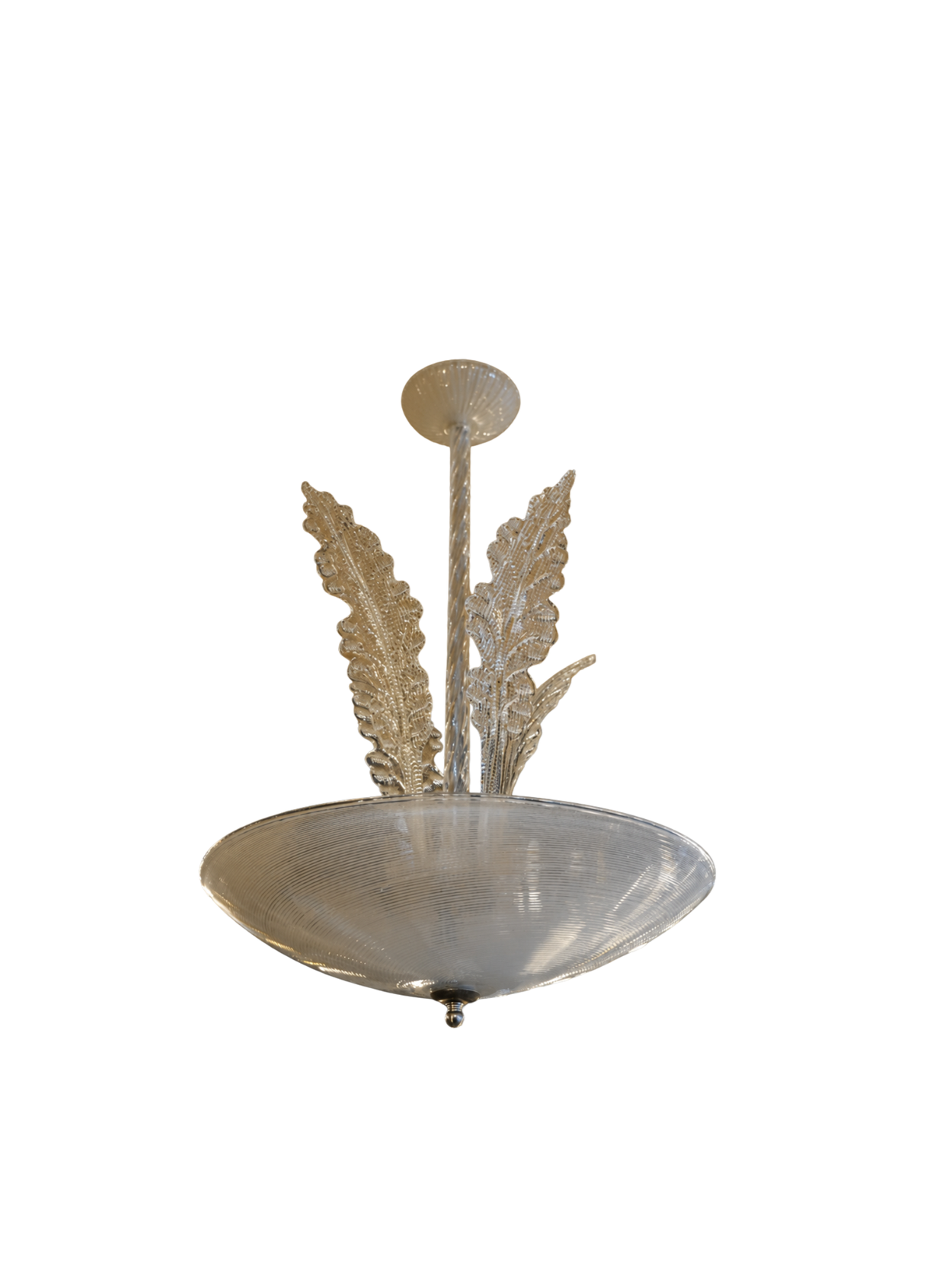 Vintage Murano Leaf Chandelier CH0010
