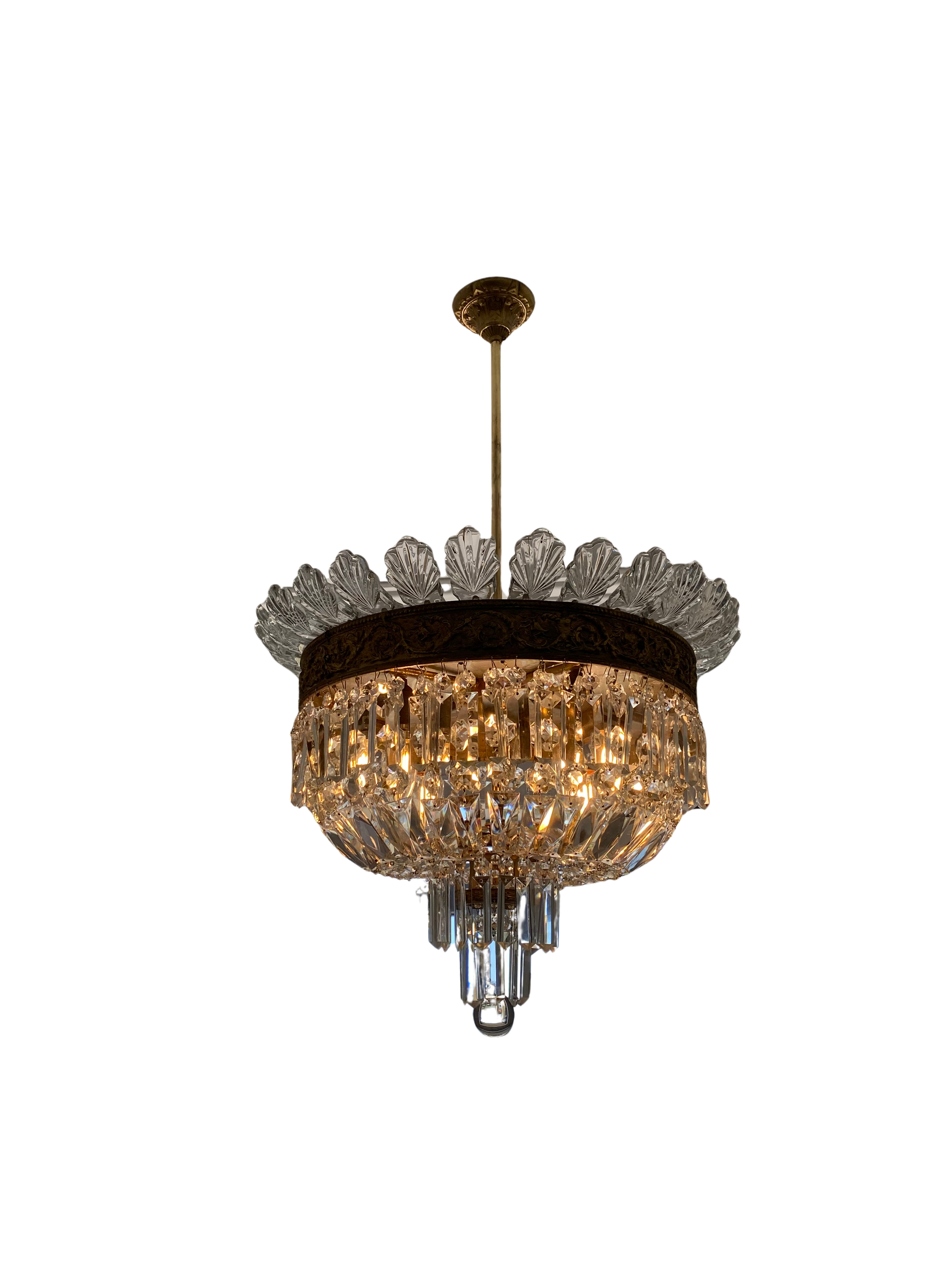 Vintage Flush Mount Chandelier