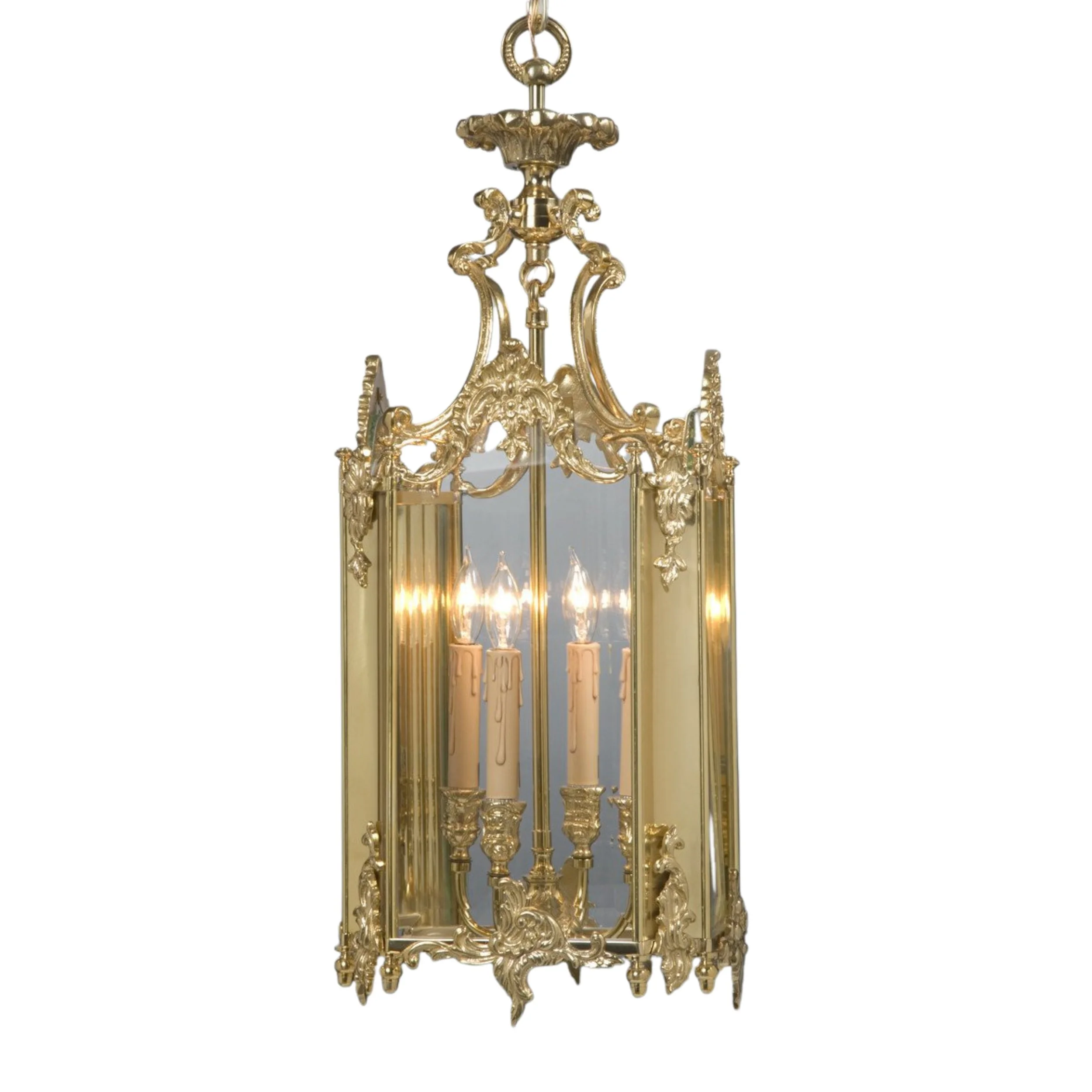 Brass Rococo Style Lantern
