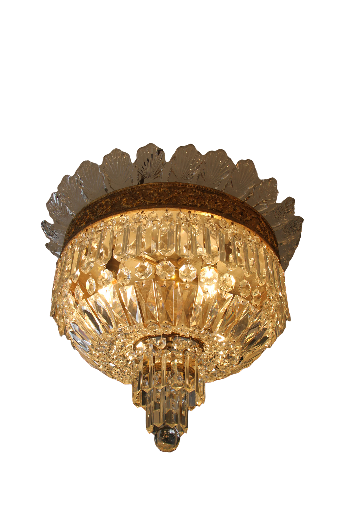 Vintage Flush Mount Chandelier