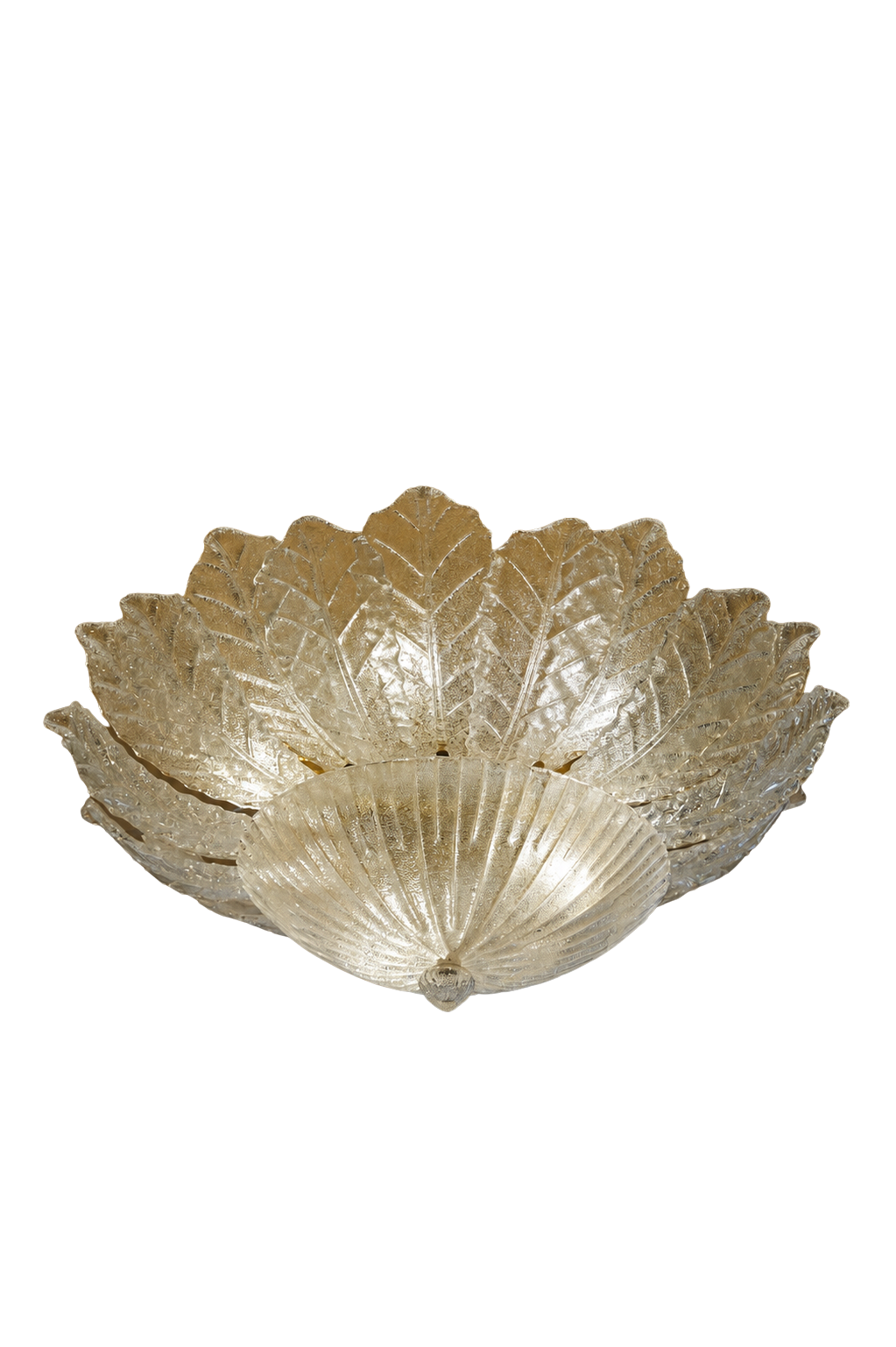 Large Murano Leaf Flush Ceiling Light FL001
